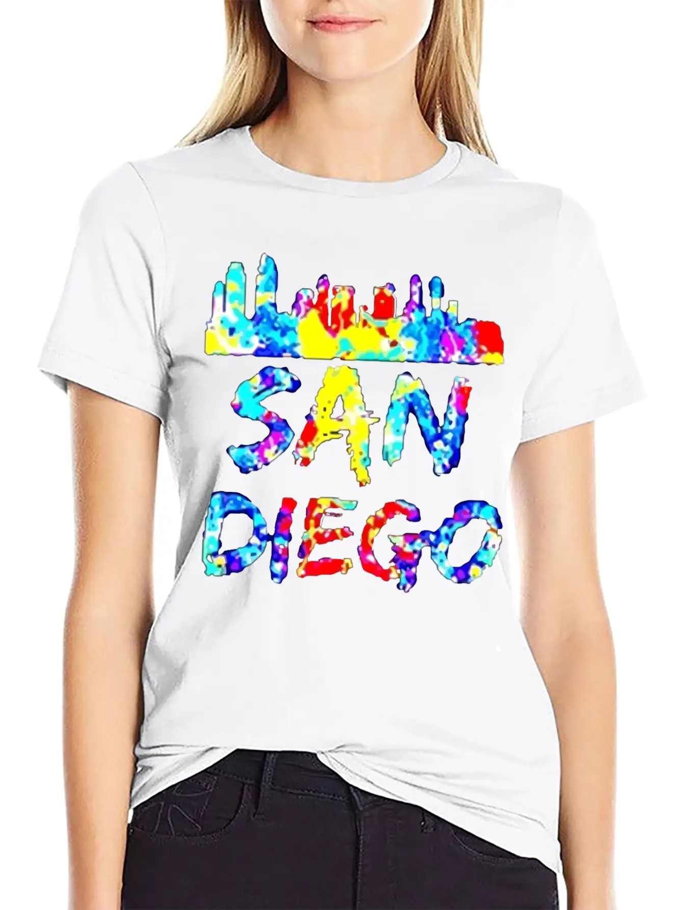Diego California Paint Splatter Soft Cotton Short Sleeve Tee ¨C Unisex Wardrobe Staple