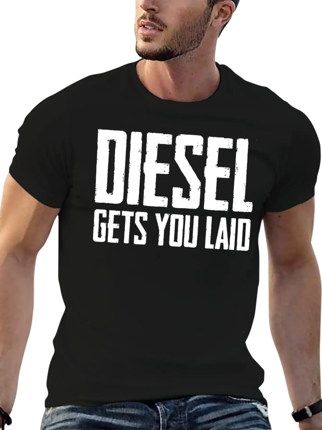Diesel Gets You Laid Truck Driver Gift Essential Cotton Tee For Daily Outfits ¨C Unisex Style