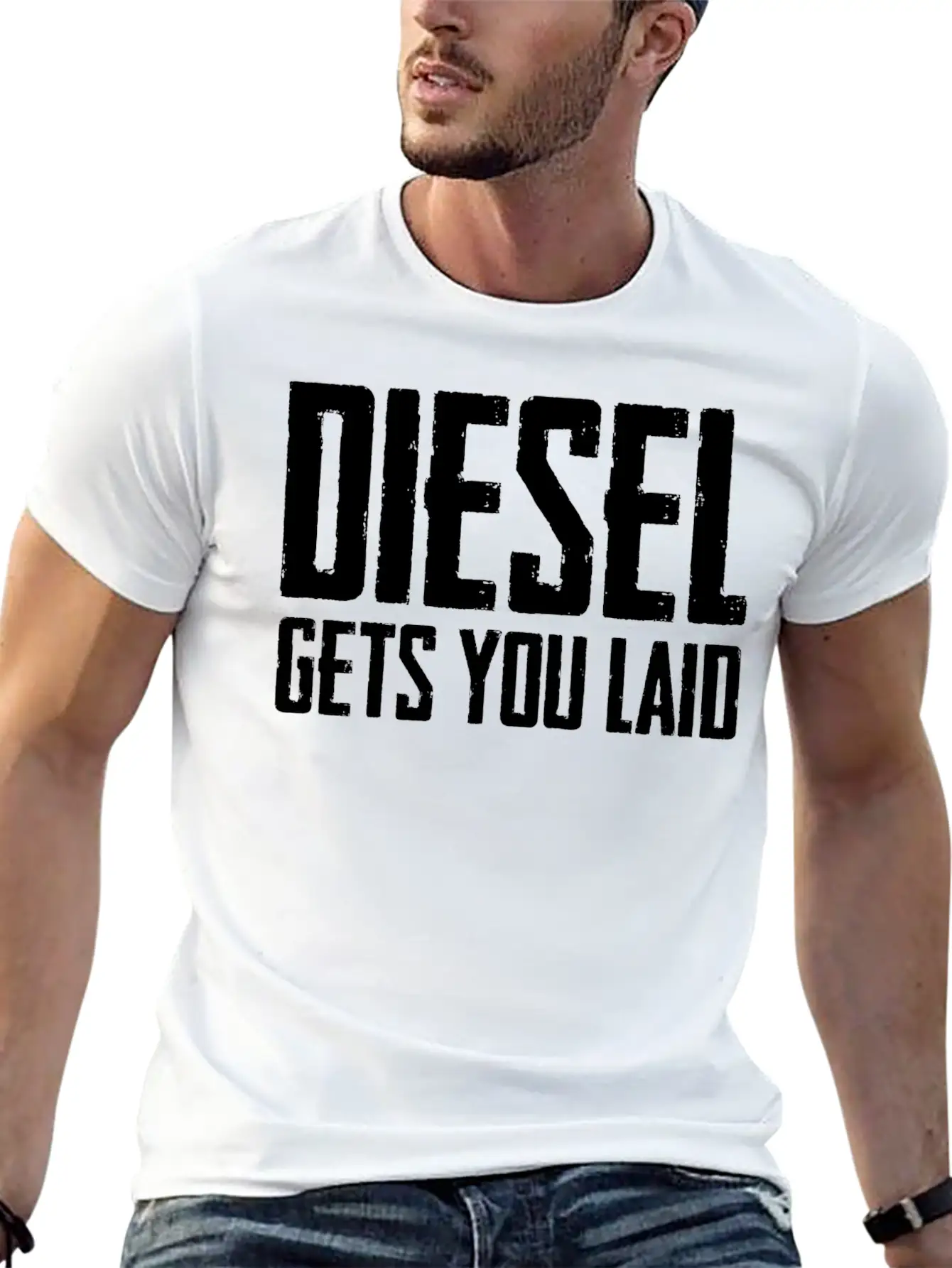 Diesel Gets You Laid Truck Driver Gift Essential Cotton Tee For Daily Outfits ¨C Unisex Style