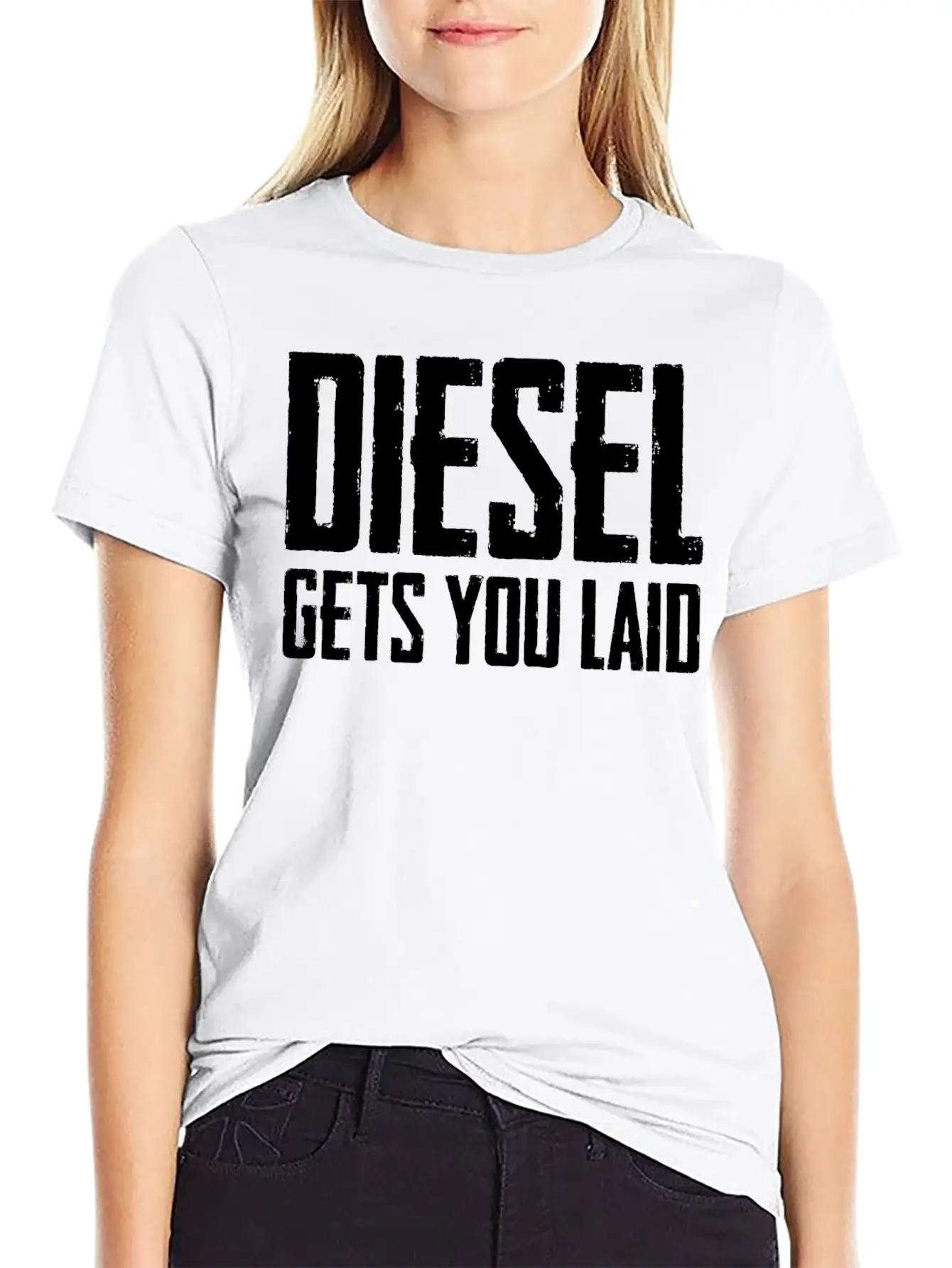 Diesel Gets You Laid Truck Driver Gift Essential Cotton Tee For Daily Outfits ¨C Unisex Style