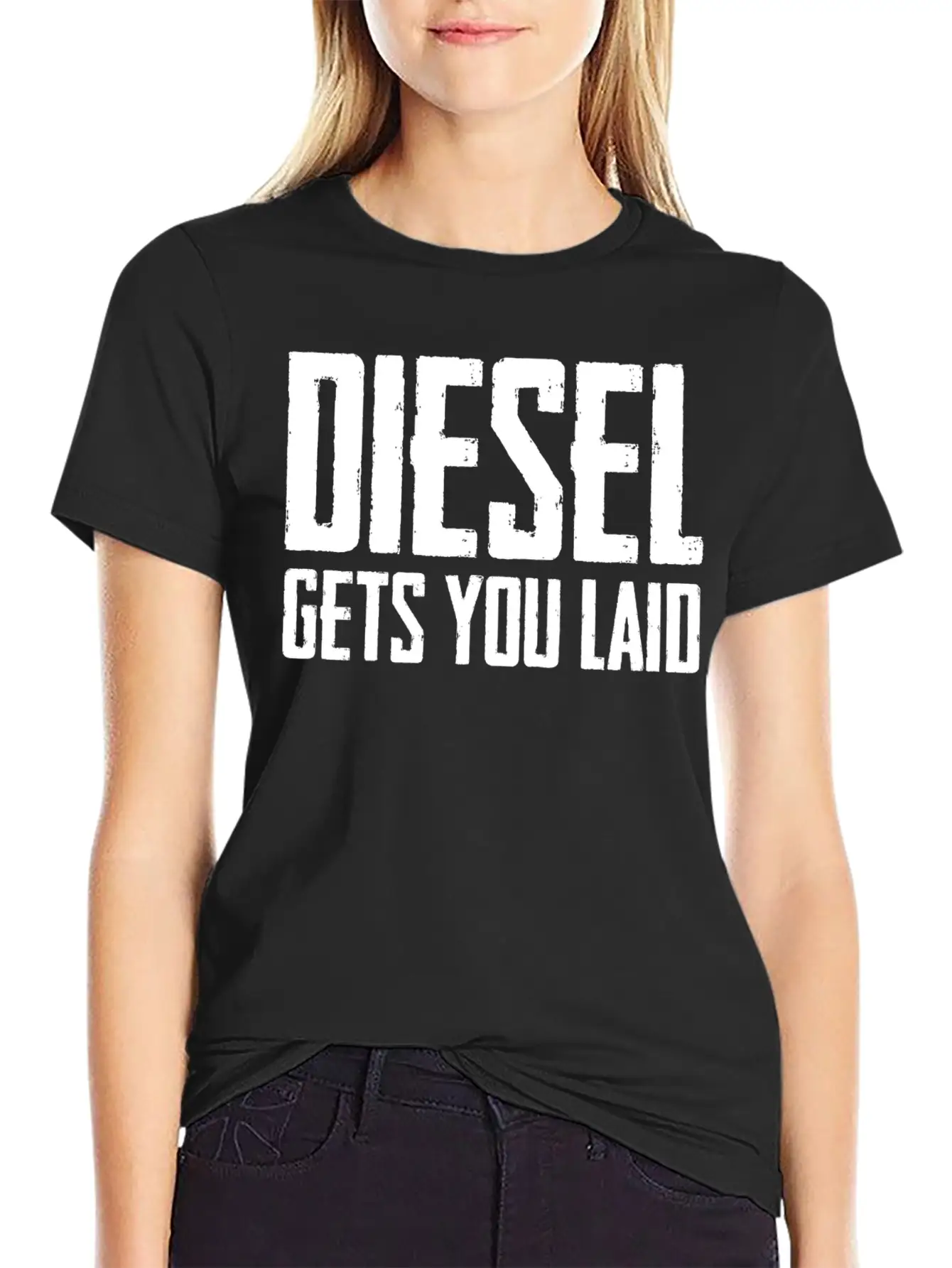 Diesel Gets You Laid Truck Driver Gift Essential Cotton Tee For Daily Outfits ¨C Unisex Style