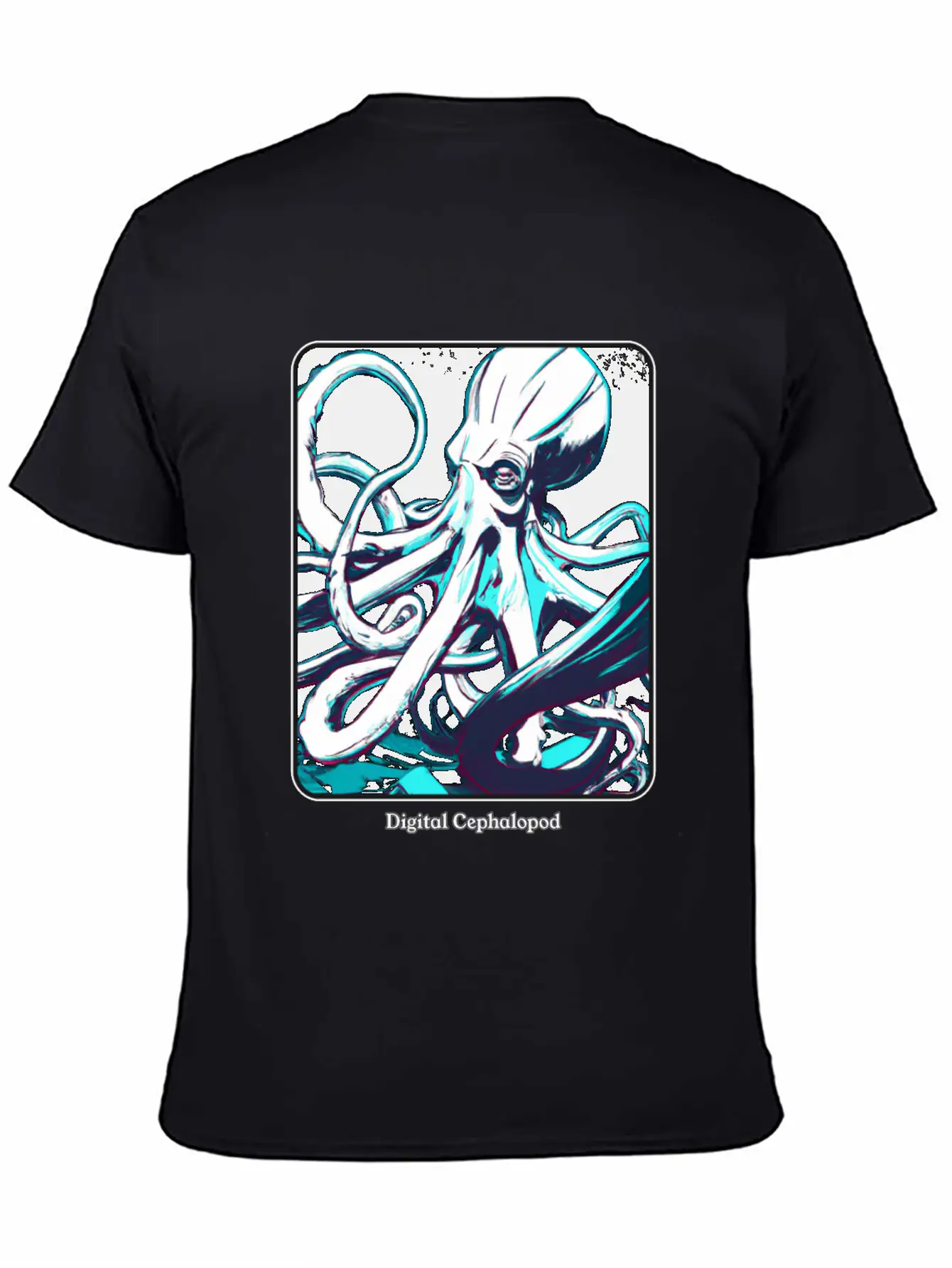 Digital Realm Cephalopod - A Kraken Essential Cotton Tee For Daily Outfits ¨C Unisex Style