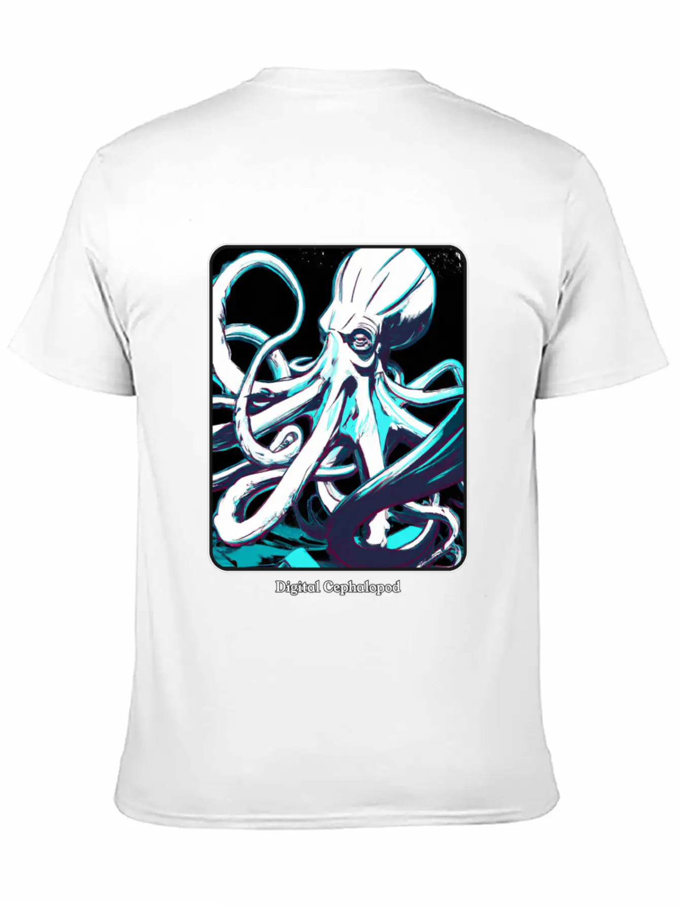 Digital Realm Cephalopod - A Kraken Essential Cotton Tee For Daily Outfits ¨C Unisex Style