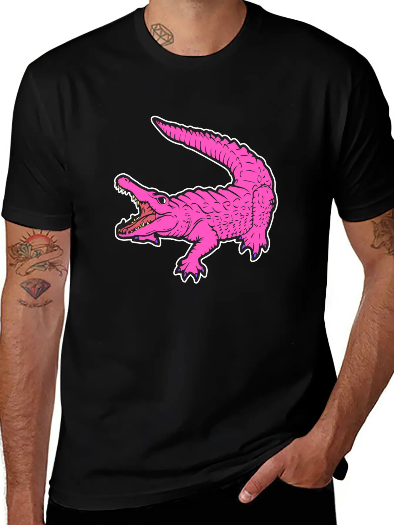 Dinosaur Crocodile Comet Reptile Trex Comet Gift Soft Cotton Short Sleeve Tee ¨C Unisex Wardrobe Staple