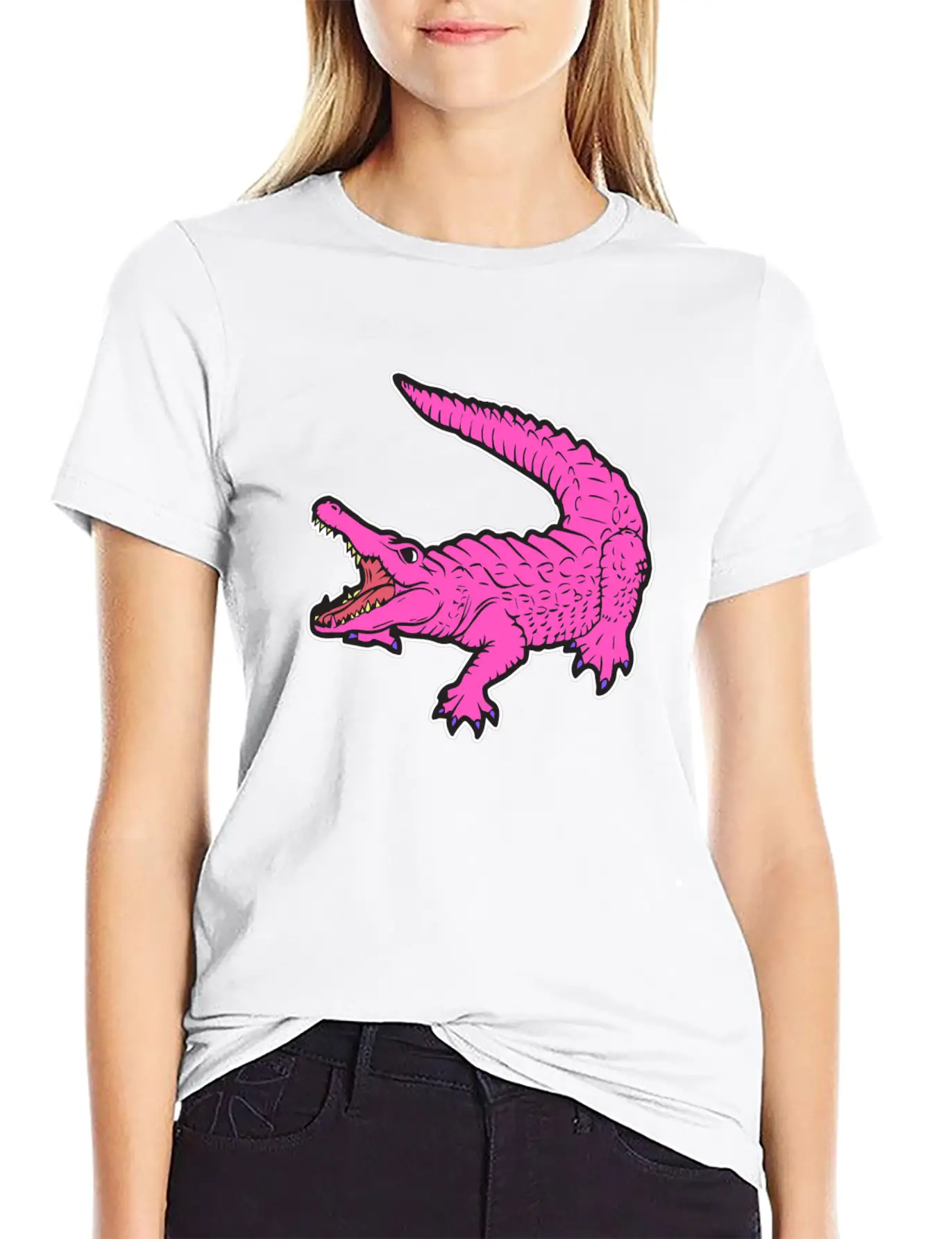 Dinosaur Crocodile Comet Reptile Trex Comet Gift Soft Cotton Short Sleeve Tee ¨C Unisex Wardrobe Staple
