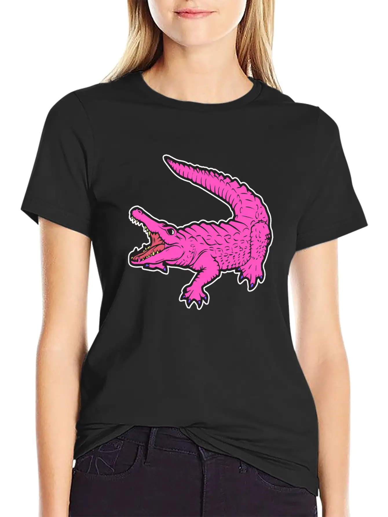 Dinosaur Crocodile Comet Reptile Trex Comet Gift Soft Cotton Short Sleeve Tee ¨C Unisex Wardrobe Staple