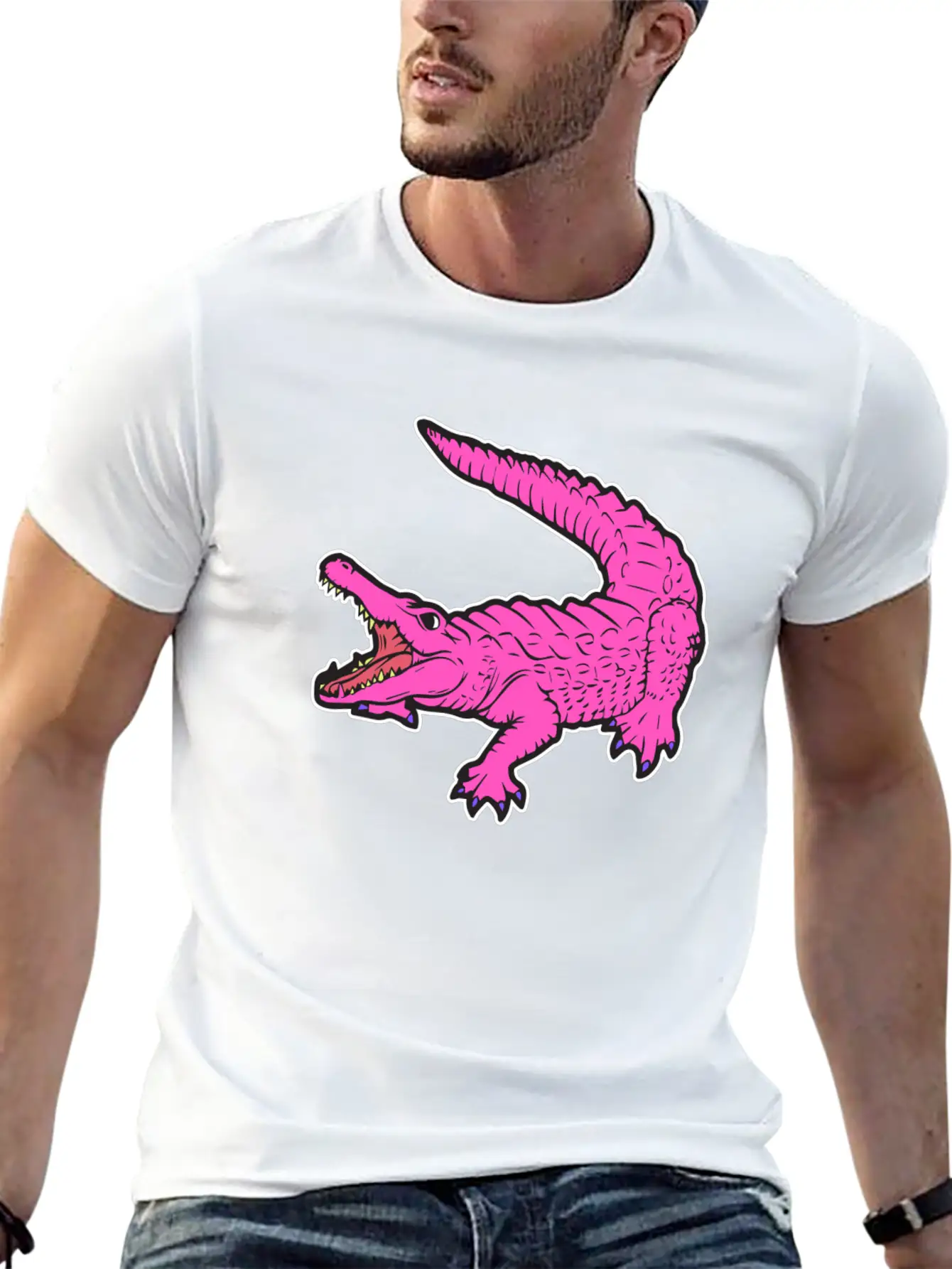 Dinosaur Crocodile Comet Reptile Trex Comet Gift Soft Cotton Short Sleeve Tee ¨C Unisex Wardrobe Staple