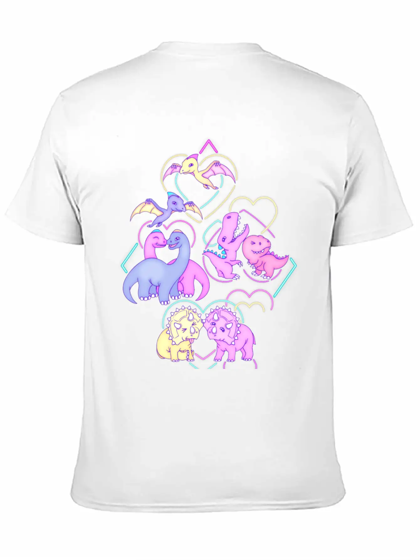 Dinosaur S Disco Date Essential Cotton Tee For Daily Outfits ¨C Unisex Style