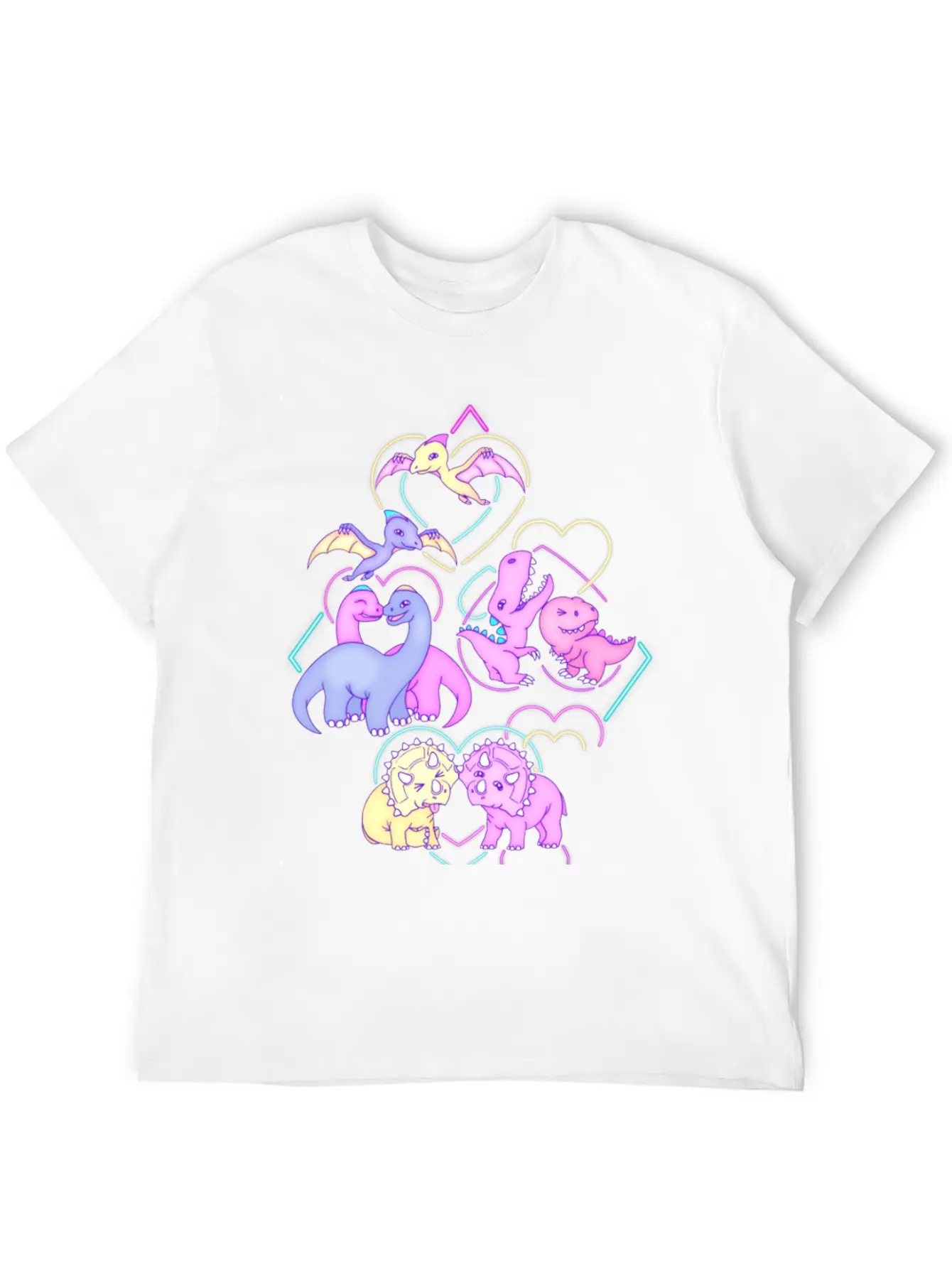 Dinosaur S Disco Date Essential Cotton Tee For Daily Outfits ¨C Unisex Style