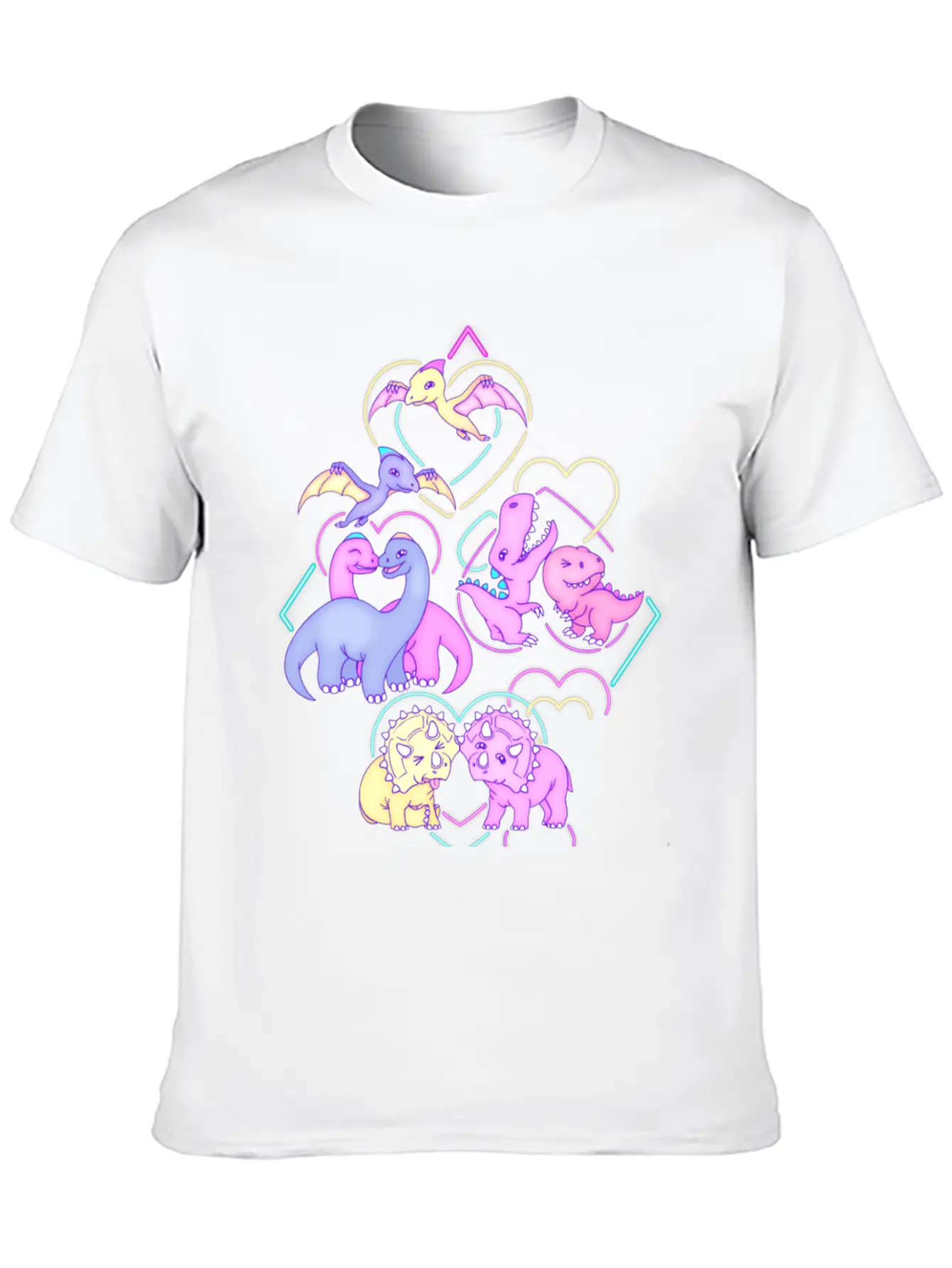 Dinosaur S Disco Date Essential Cotton Tee For Daily Outfits ¨C Unisex Style