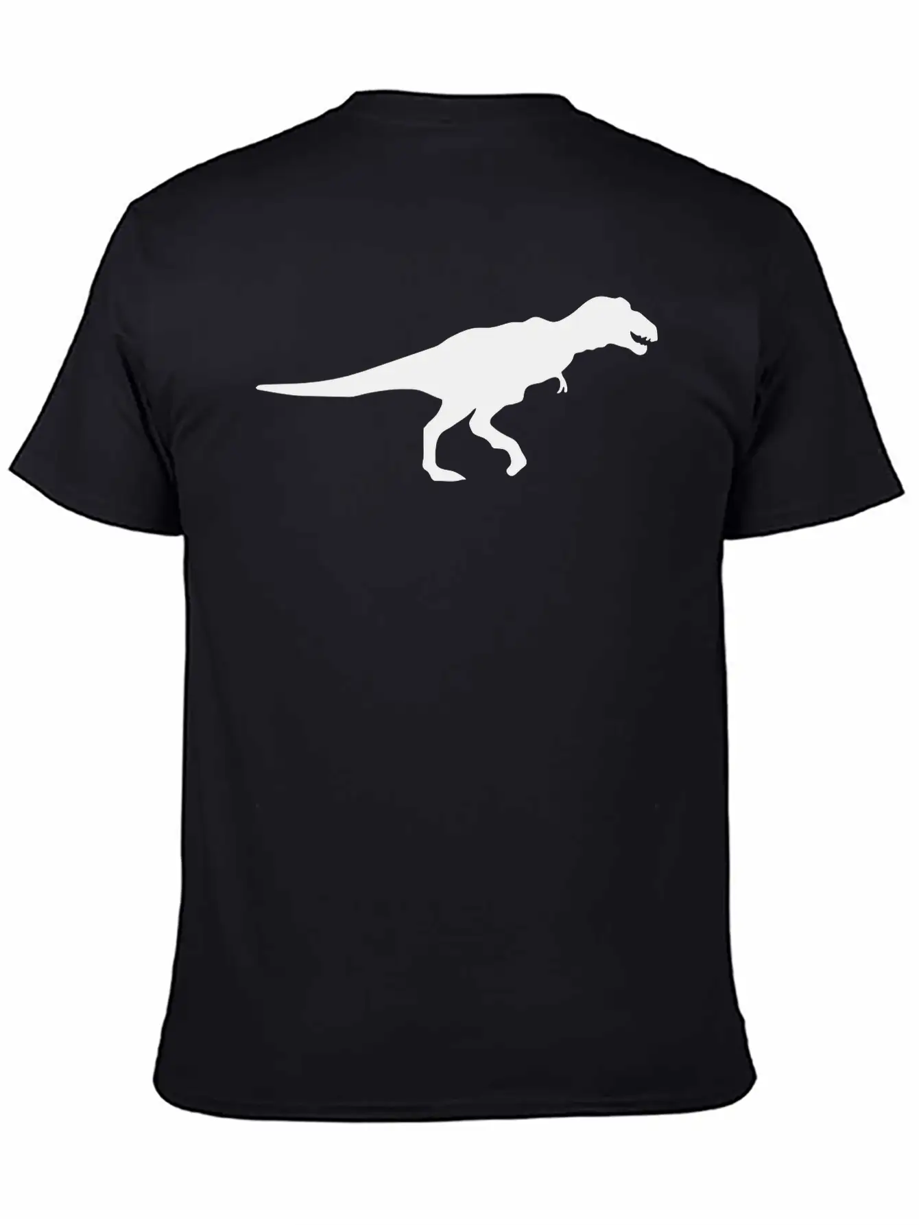 Dinosaur Vector Silhouette Basic Graphic T-Shirt ¨C Daily Comfort In Soft Cotton