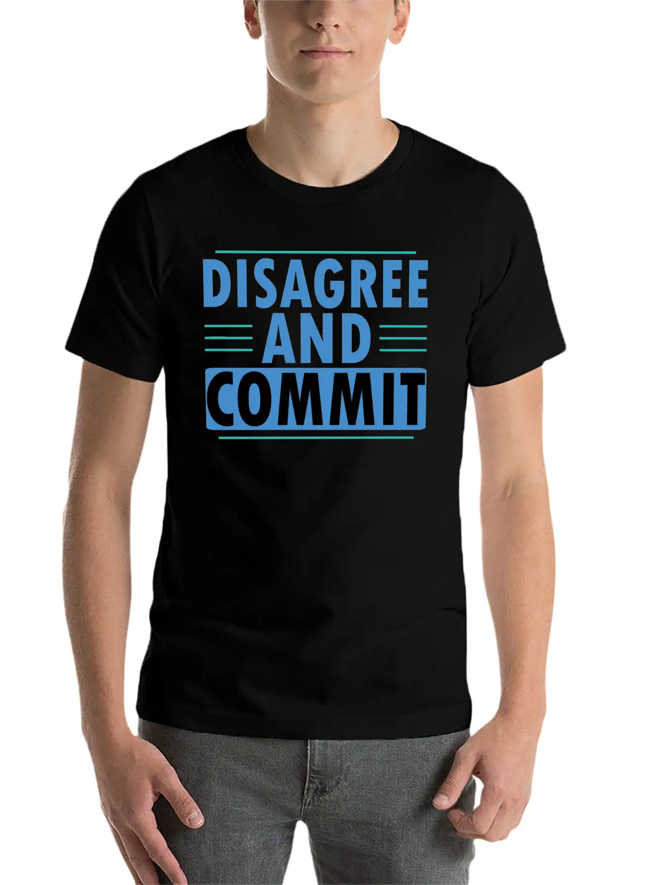 Disagree And Commit Essential Cotton Tee For Daily Outfits ¨C Unisex Style
