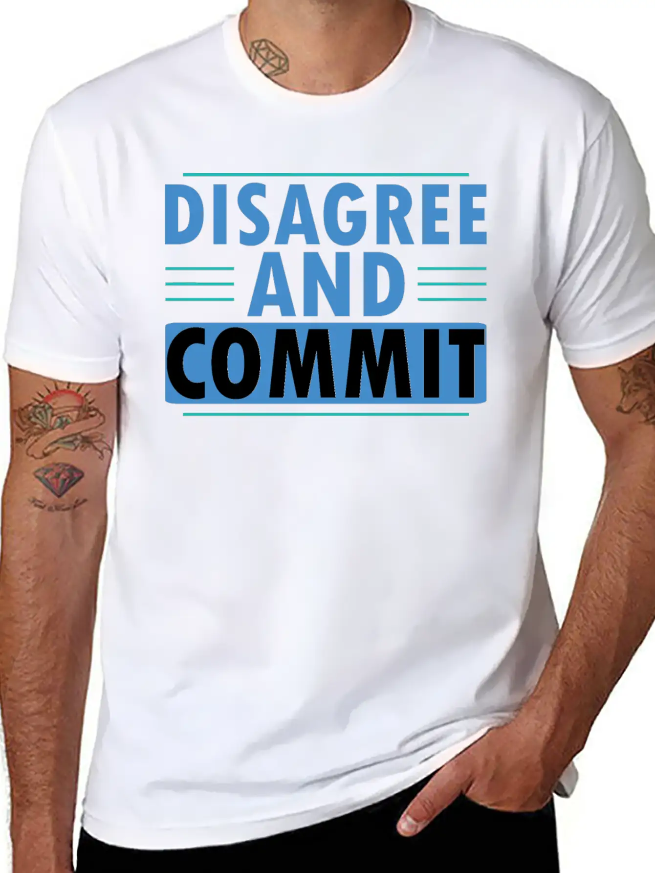 Disagree And Commit Essential Cotton Tee For Daily Outfits ¨C Unisex Style