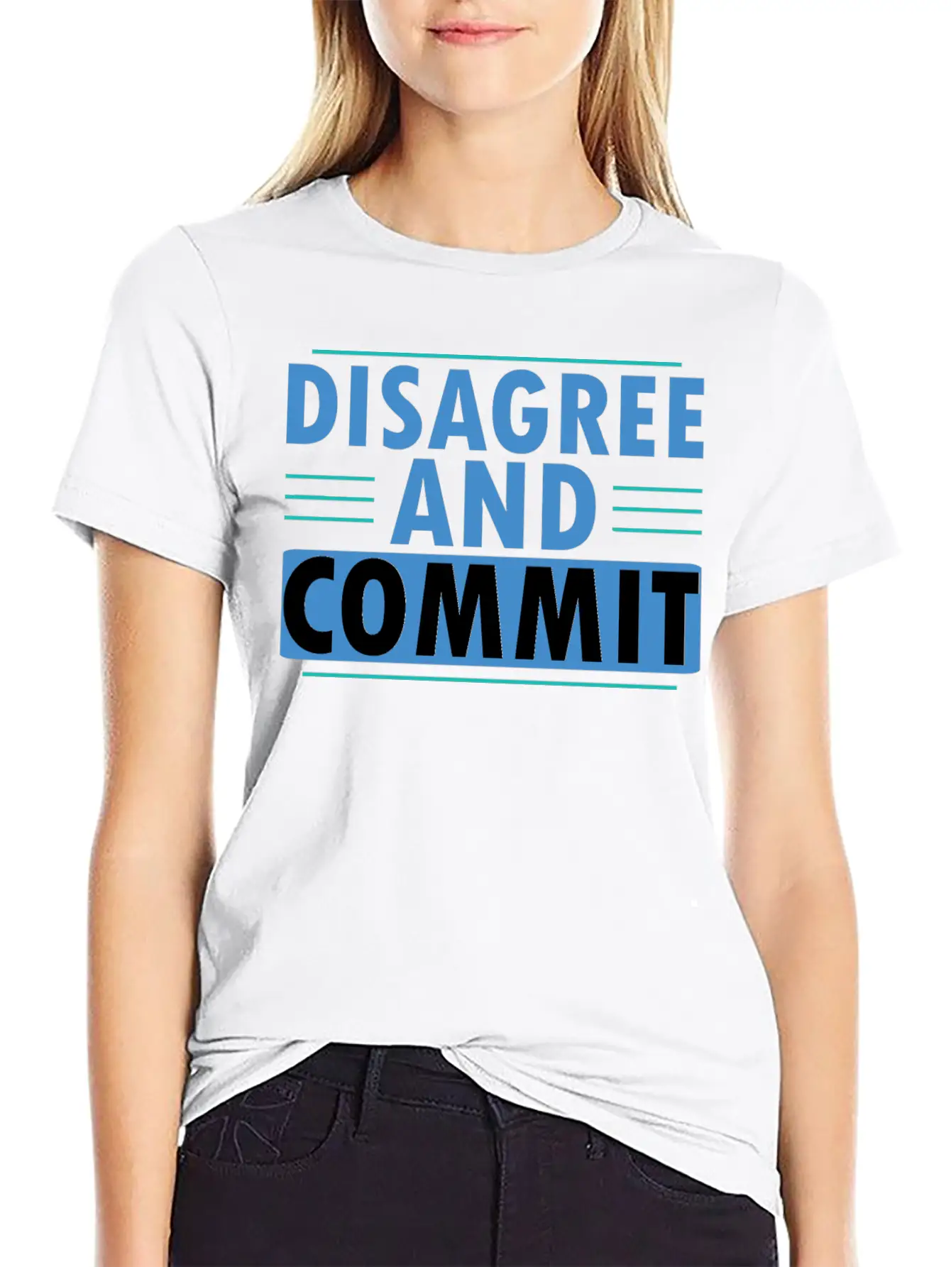 Disagree And Commit Essential Cotton Tee For Daily Outfits ¨C Unisex Style