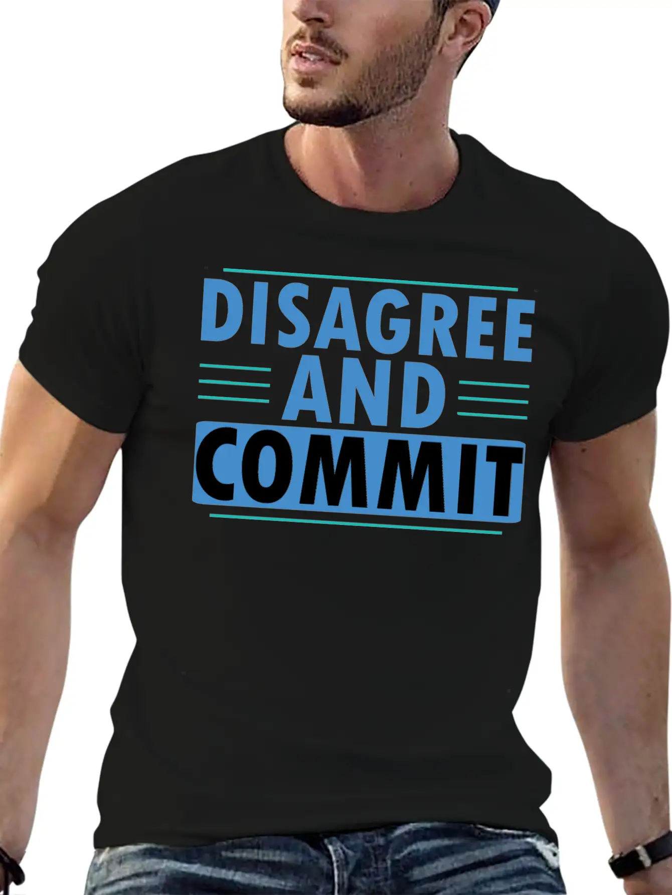 Disagree And Commit Essential Cotton Tee For Daily Outfits ¨C Unisex Style