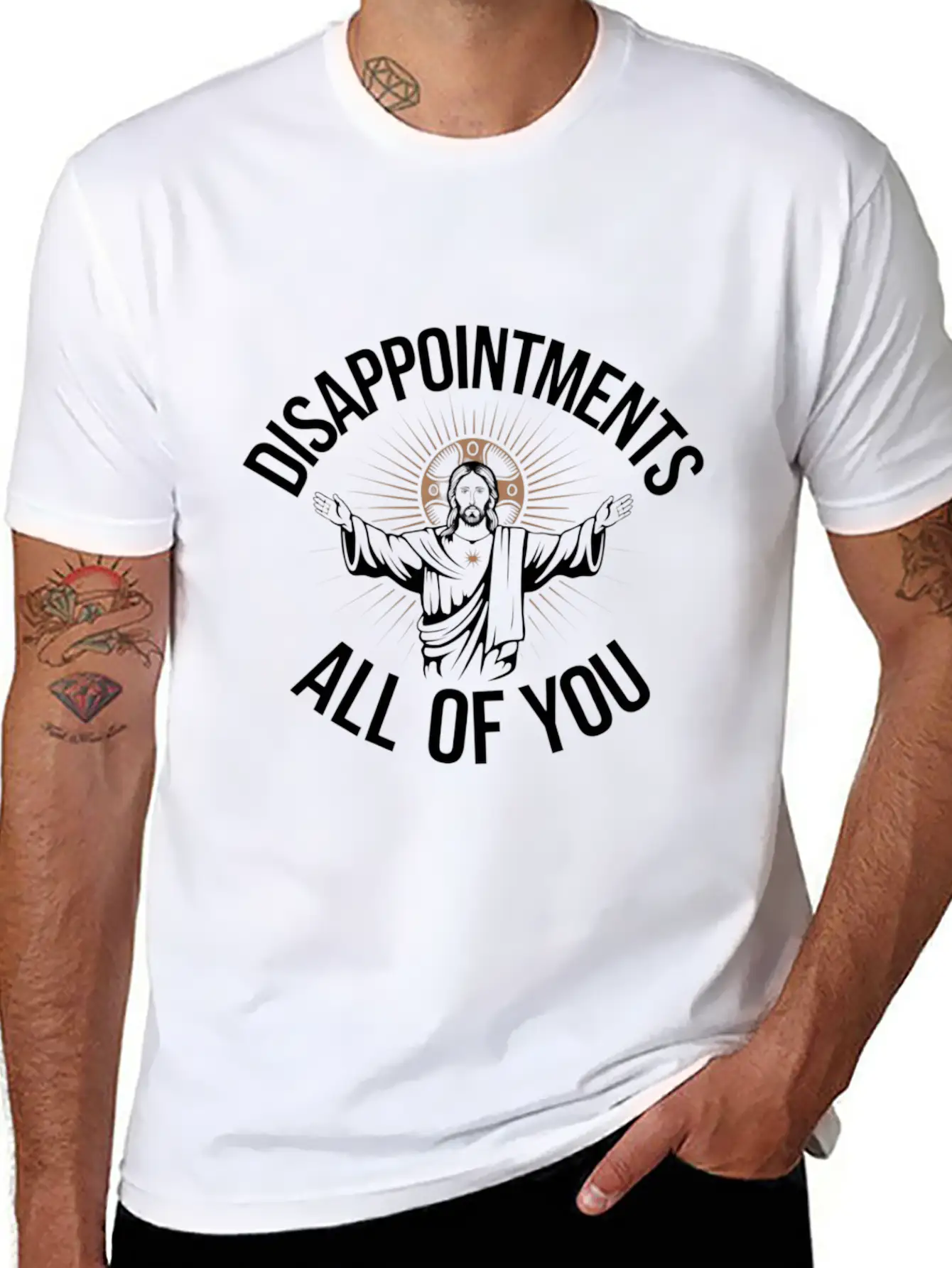 Disappointments Sarcastic All Of You Christian Essential Cotton Tee For Daily Outfits ¨C Unisex Style