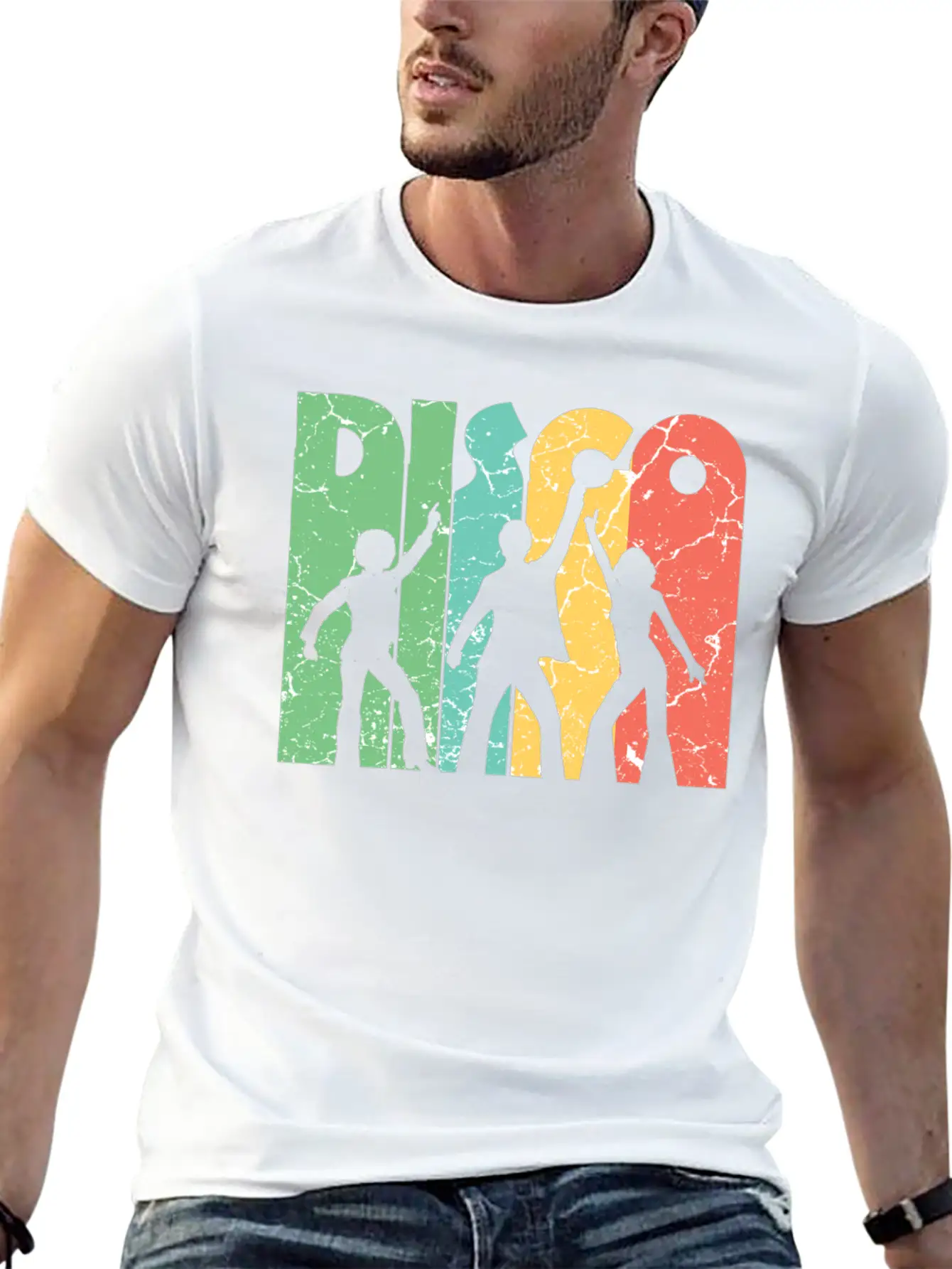 Disco Music Dancing Essential Cotton Tee For Daily Outfits ¨C Unisex Style