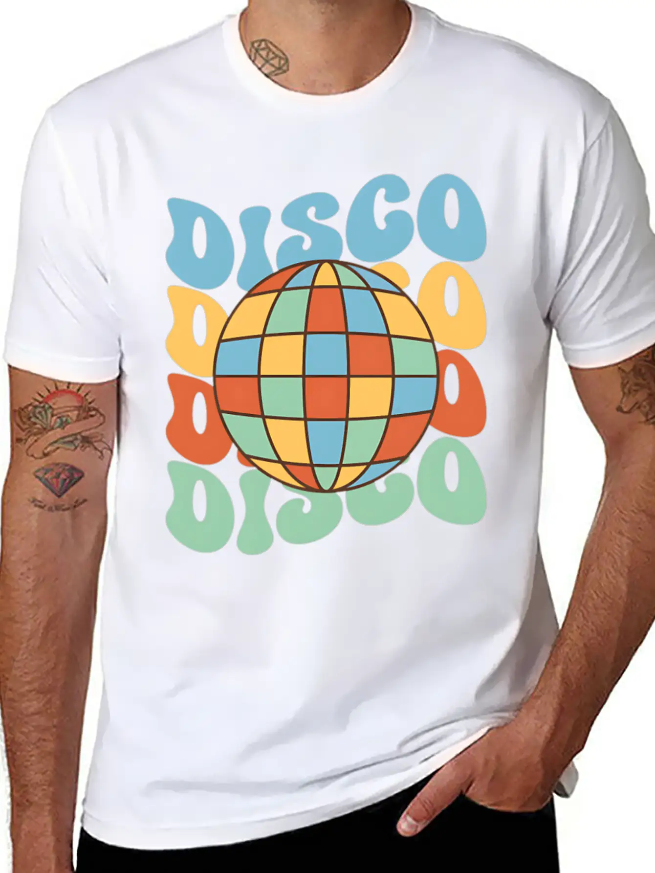 Disco Vintage Basic Graphic T-Shirt ¨C Daily Comfort In Soft Cotton