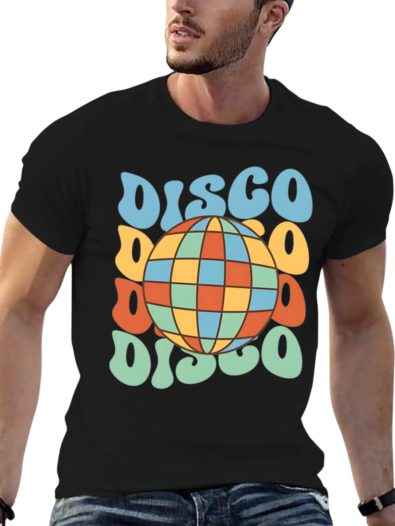 Disco Vintage Basic Graphic T-Shirt ¨C Daily Comfort In Soft Cotton
