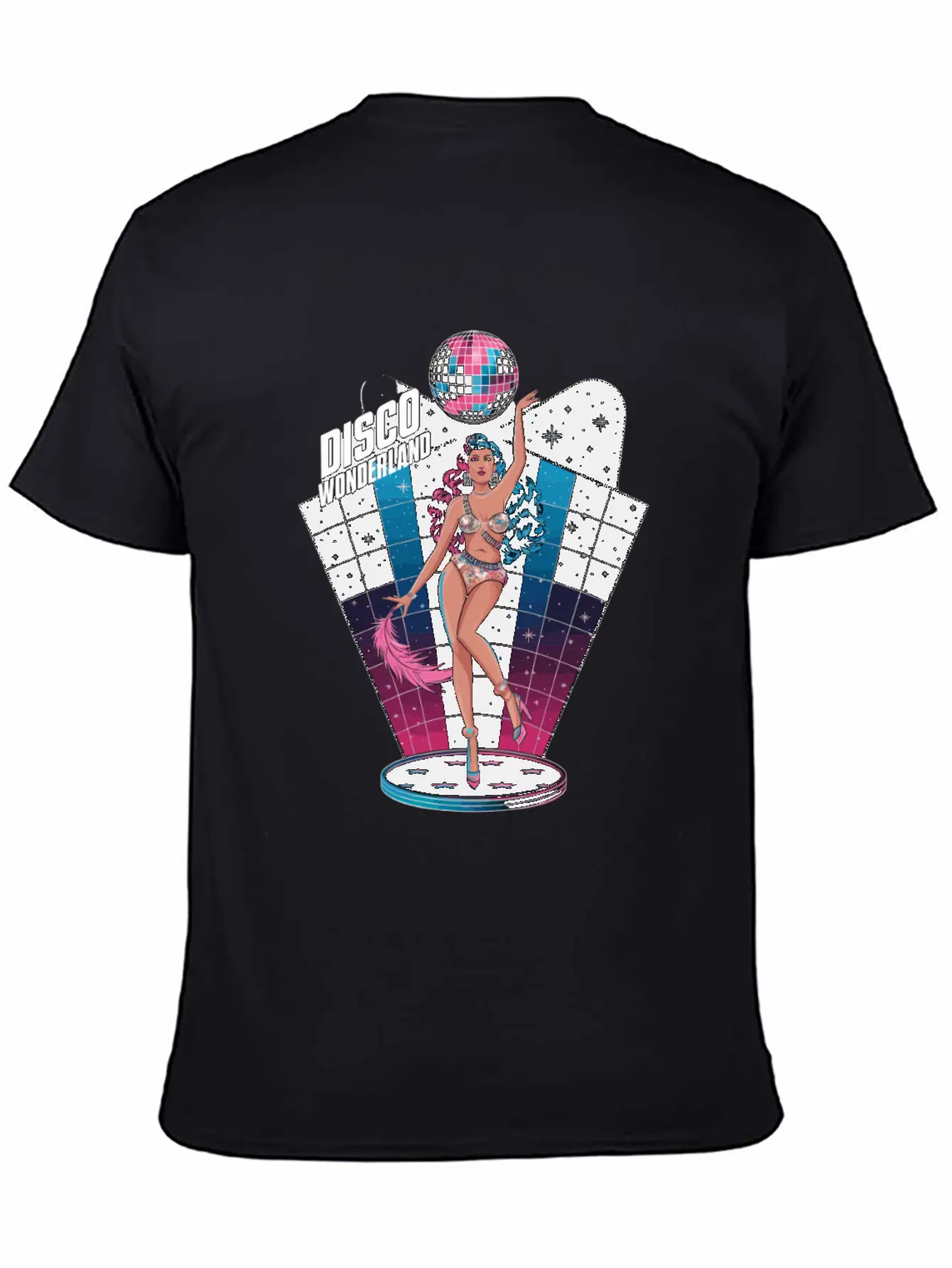 Disco Wonderland Retro Vibes Glamour Dance Fever Essential Cotton Tee For Daily Outfits ¨C Unisex Style
