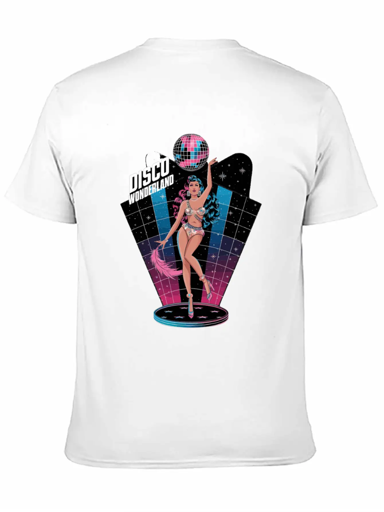Disco Wonderland Retro Vibes Glamour Dance Fever Essential Cotton Tee For Daily Outfits ¨C Unisex Style