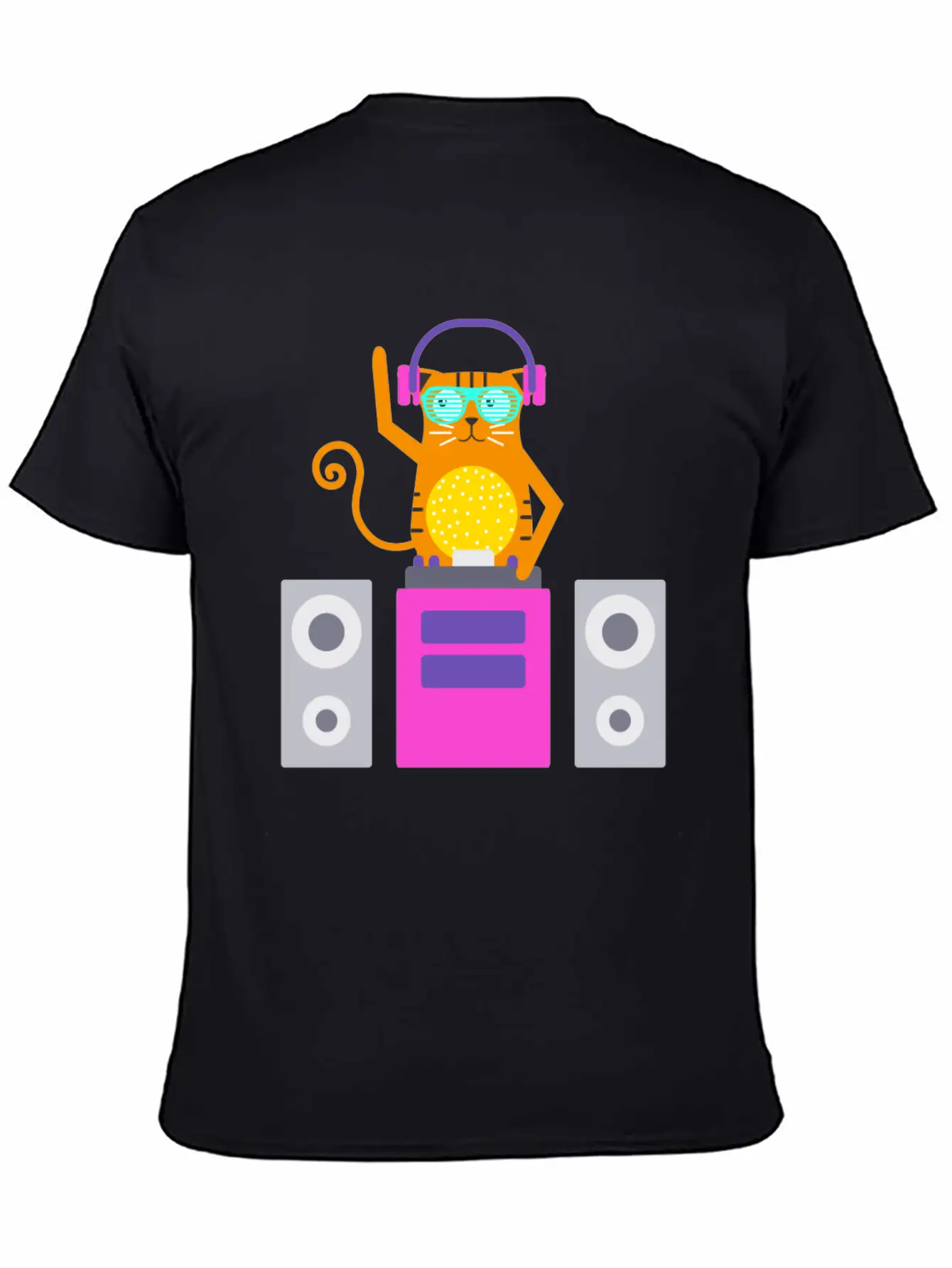 DJ Cat Basic Graphic T-Shirt ¨C Daily Comfort In Soft Cotton