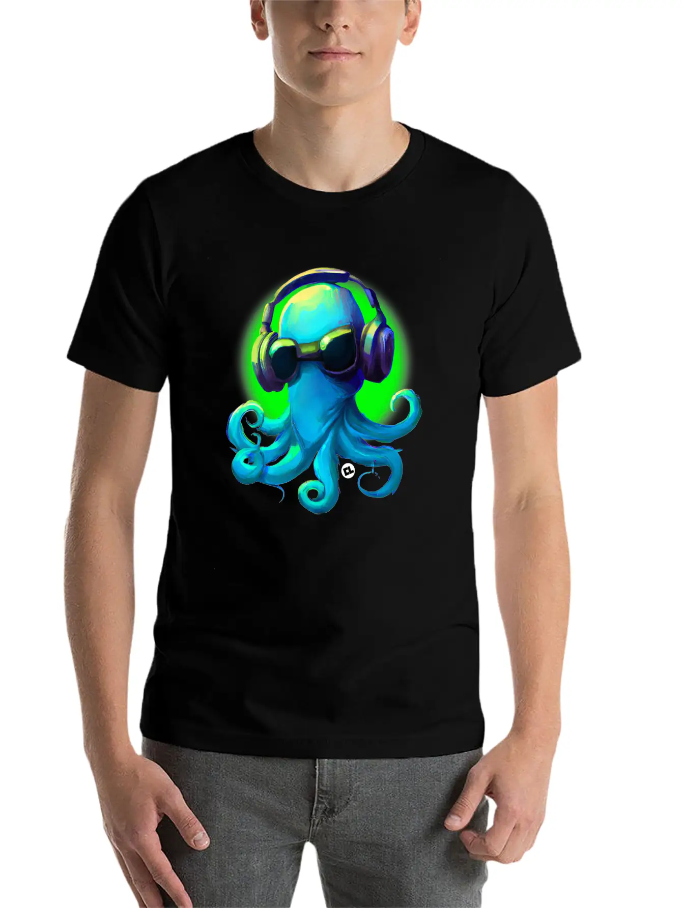 DJ Frank The Octopus Unisex Casual T-Shirt ¨C Clean Design For Daily Comfort
