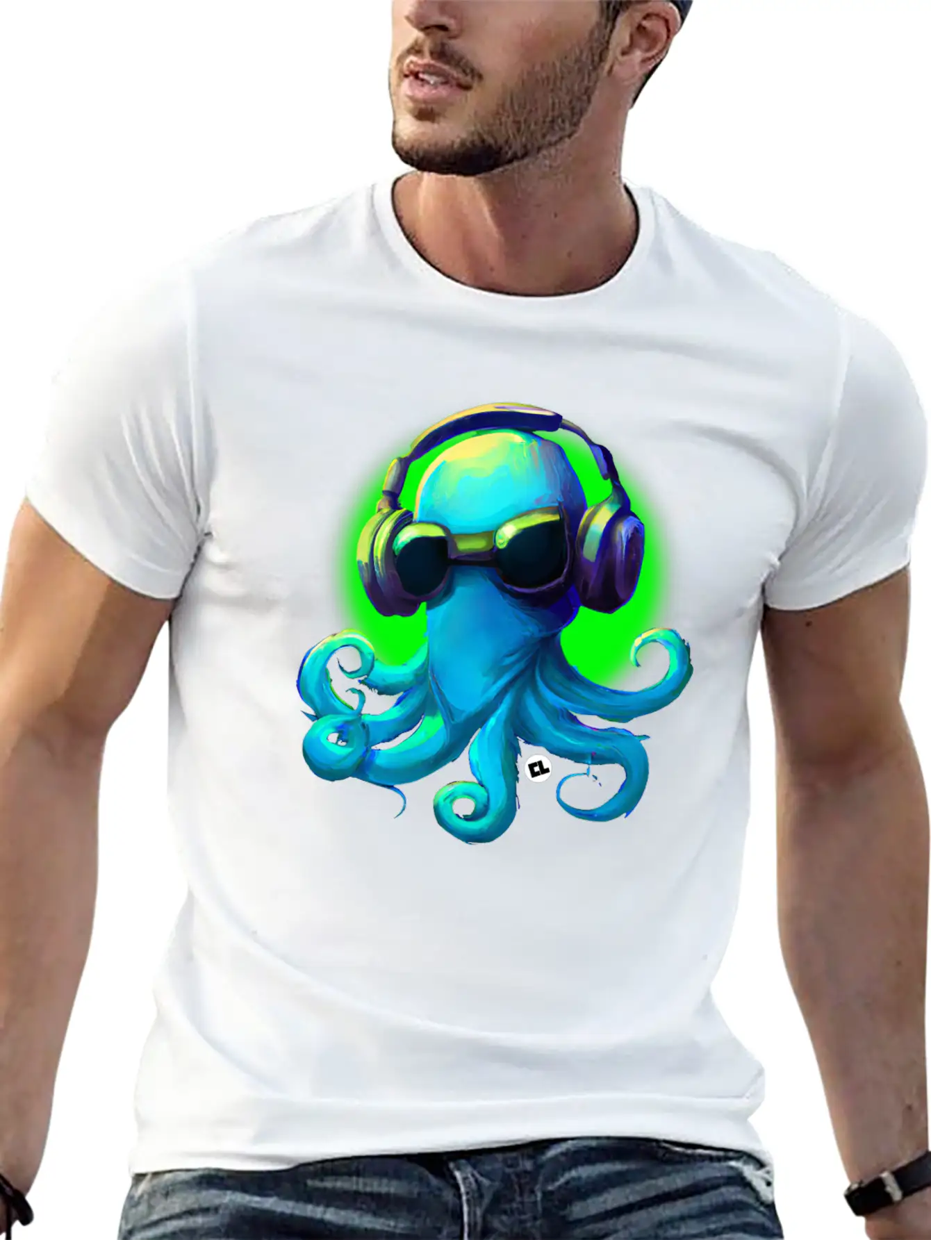DJ Frank The Octopus Unisex Casual T-Shirt ¨C Clean Design For Daily Comfort