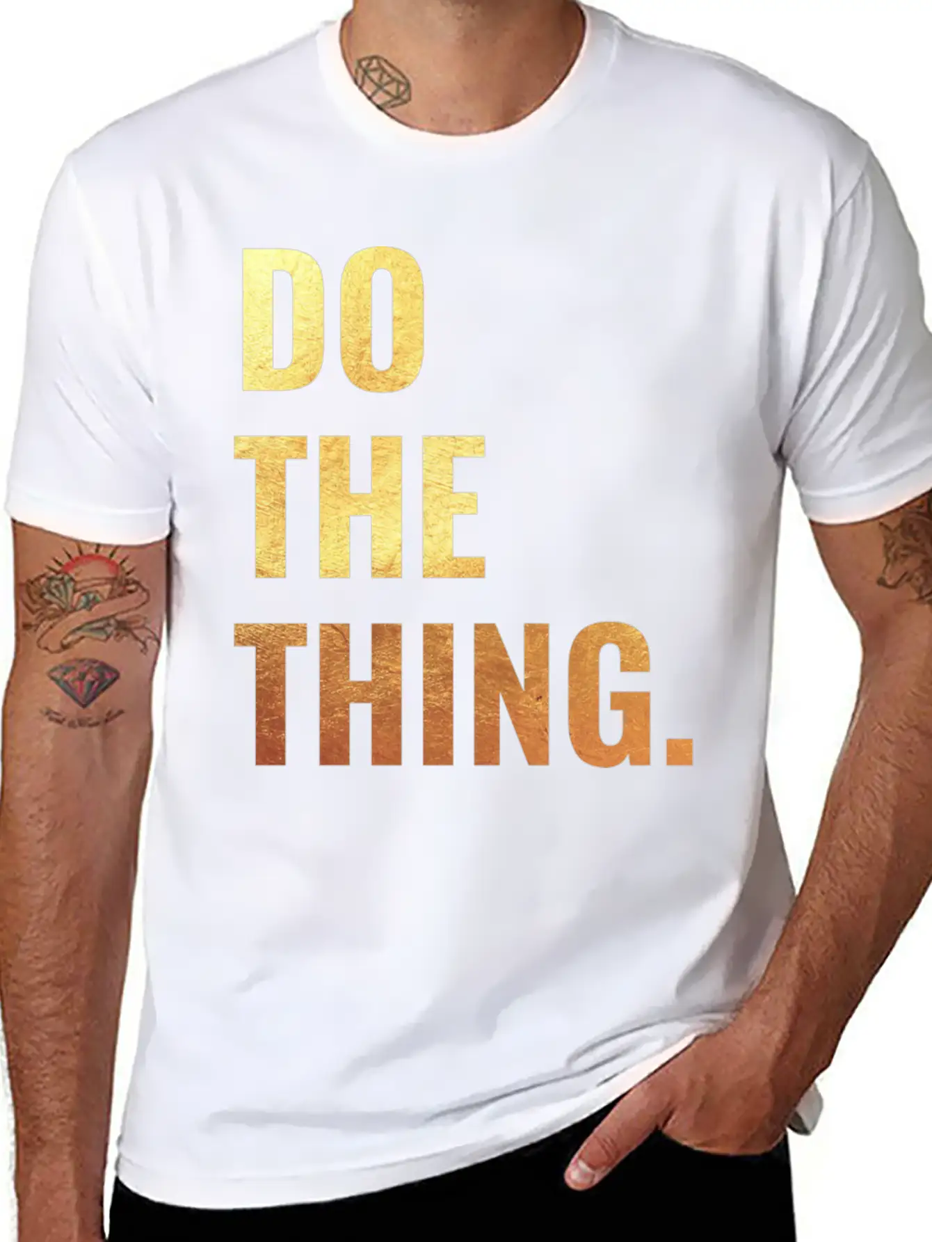 Do The Thing Motivation Goals Positivity Soft Cotton Short Sleeve Tee ¨C Unisex Wardrobe Staple