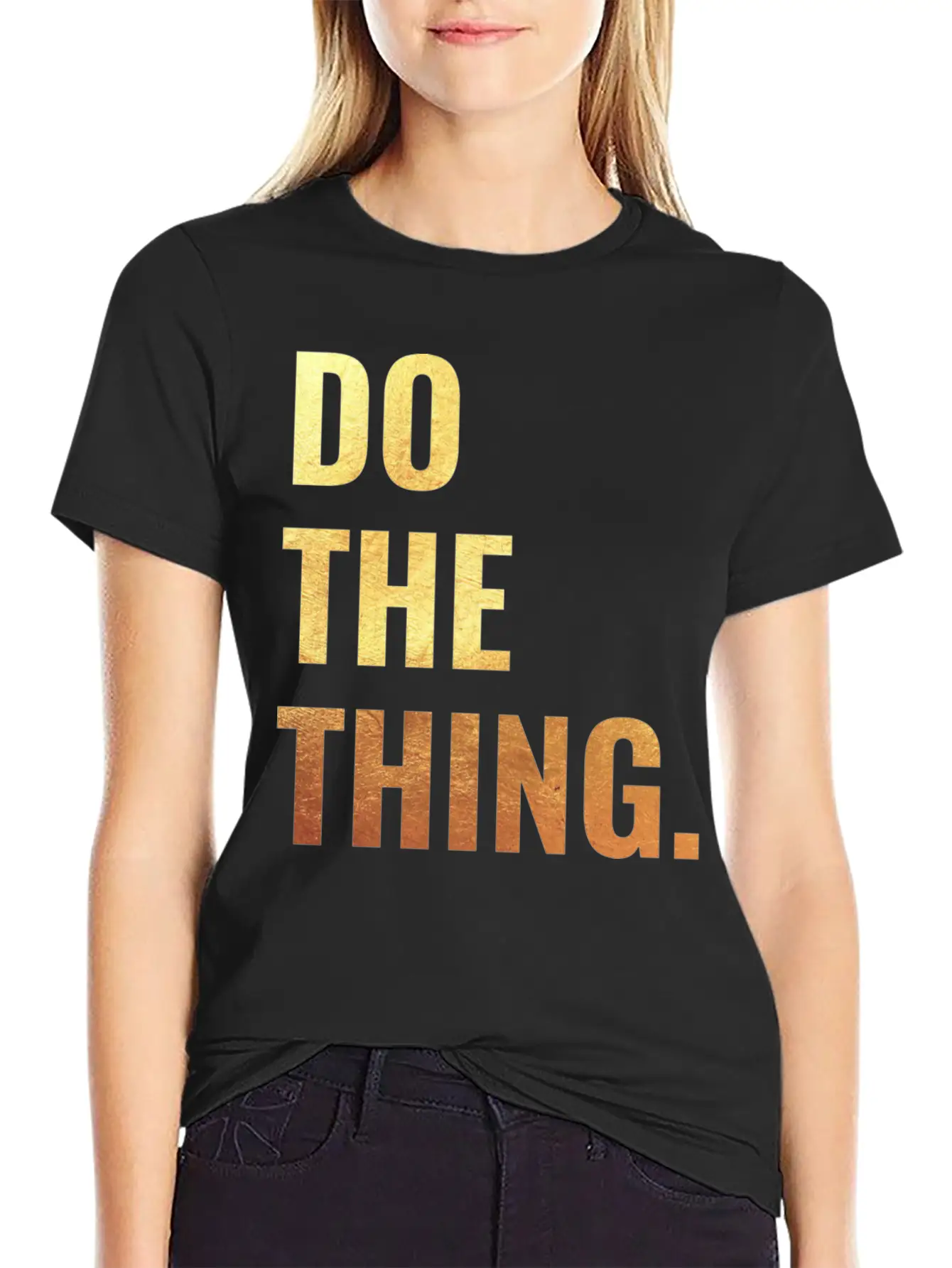 Do The Thing Motivation Goals Positivity Soft Cotton Short Sleeve Tee ¨C Unisex Wardrobe Staple