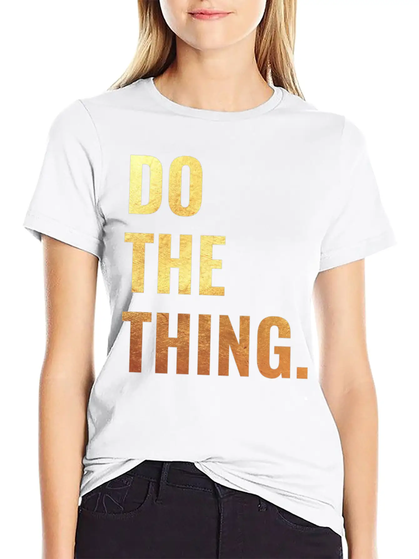 Do The Thing Motivation Goals Positivity Soft Cotton Short Sleeve Tee ¨C Unisex Wardrobe Staple