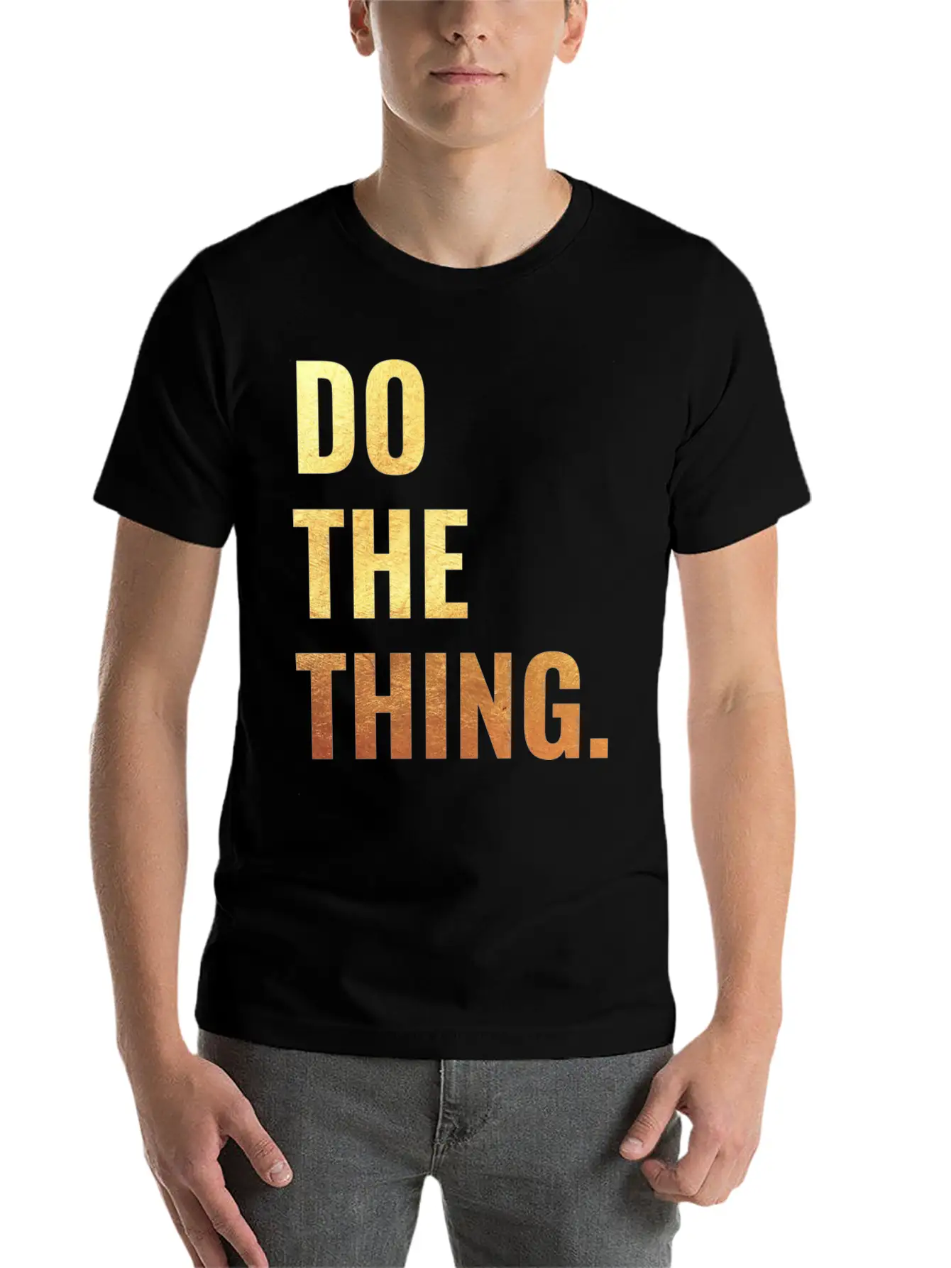 Do The Thing Motivation Goals Positivity Soft Cotton Short Sleeve Tee ¨C Unisex Wardrobe Staple