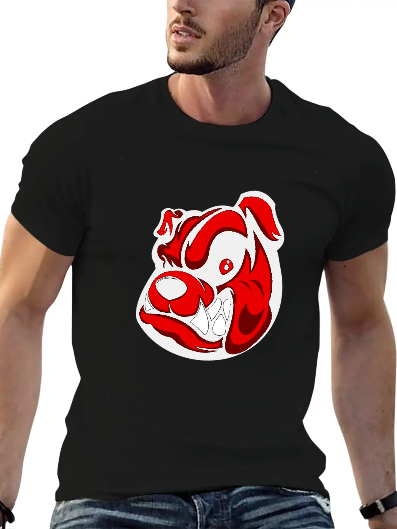 Dog Angry Basic Graphic T-Shirt ¨C Daily Comfort In Soft Cotton