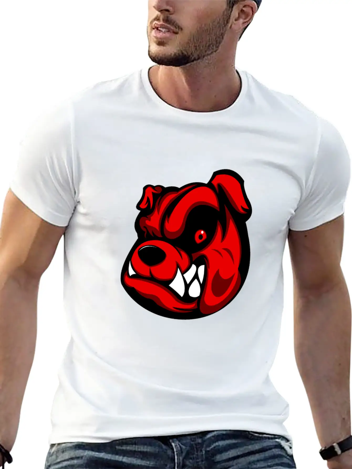 Dog Angry Basic Graphic T-Shirt ¨C Daily Comfort In Soft Cotton