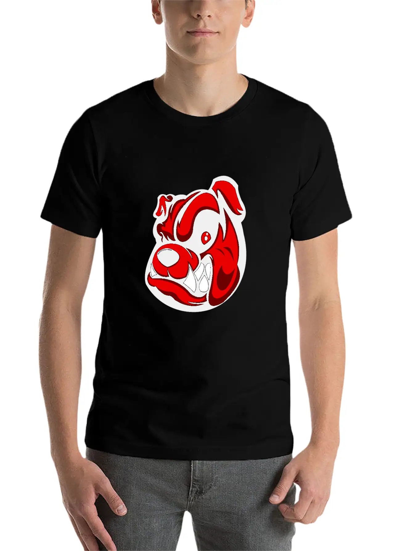 Dog Angry Basic Graphic T-Shirt ¨C Daily Comfort In Soft Cotton