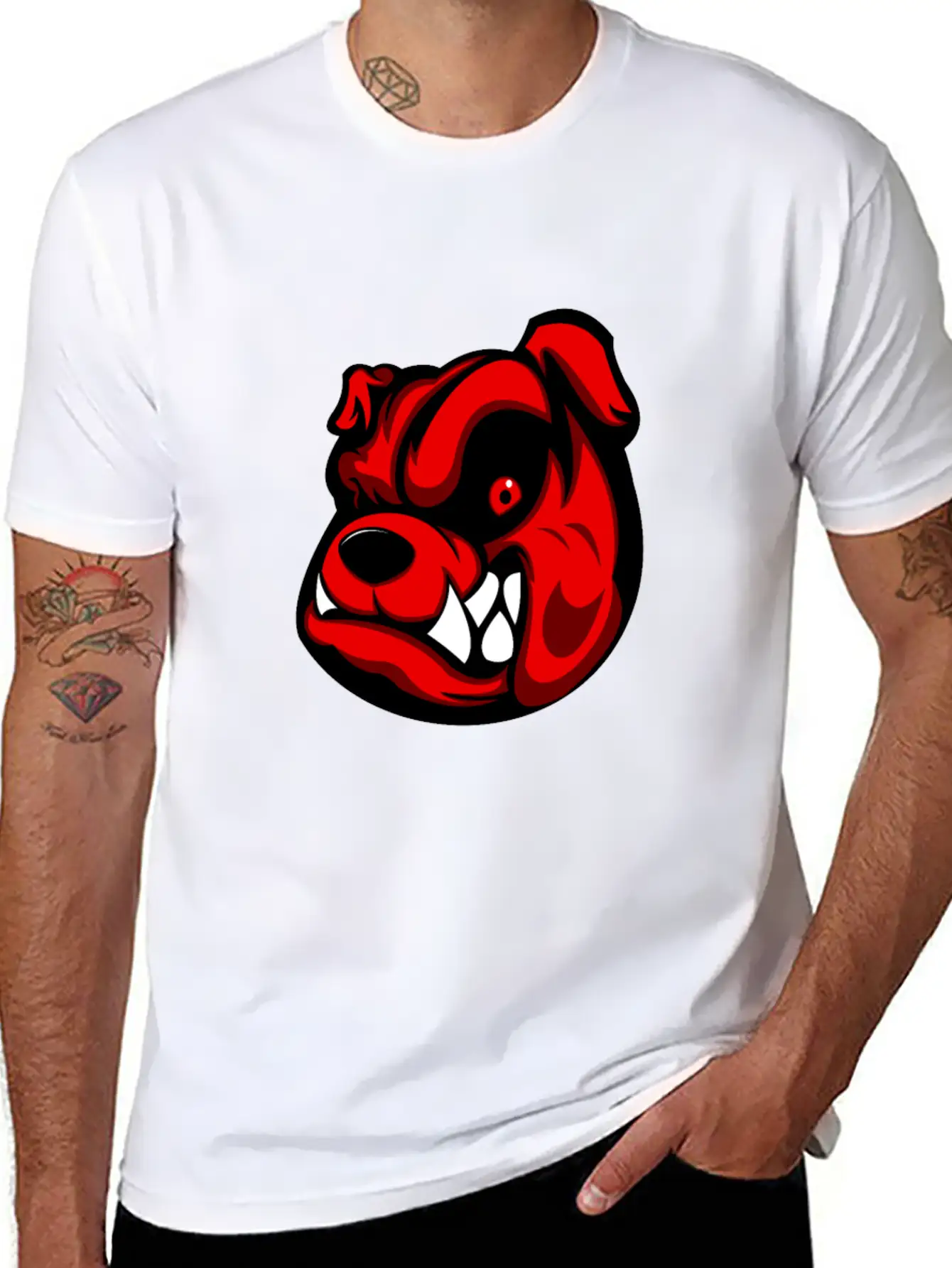 Dog Angry Basic Graphic T-Shirt ¨C Daily Comfort In Soft Cotton