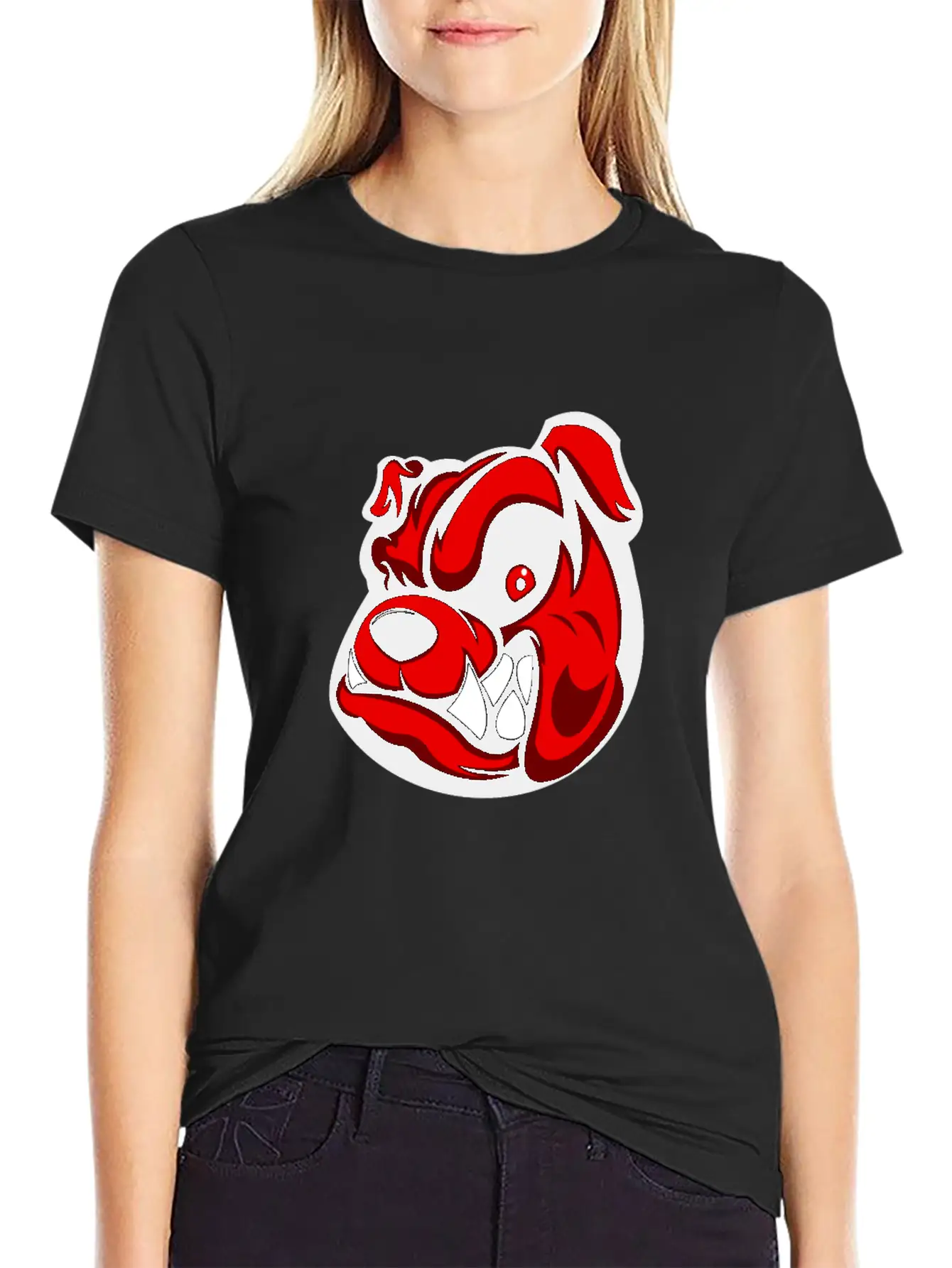 Dog Angry Basic Graphic T-Shirt ¨C Daily Comfort In Soft Cotton