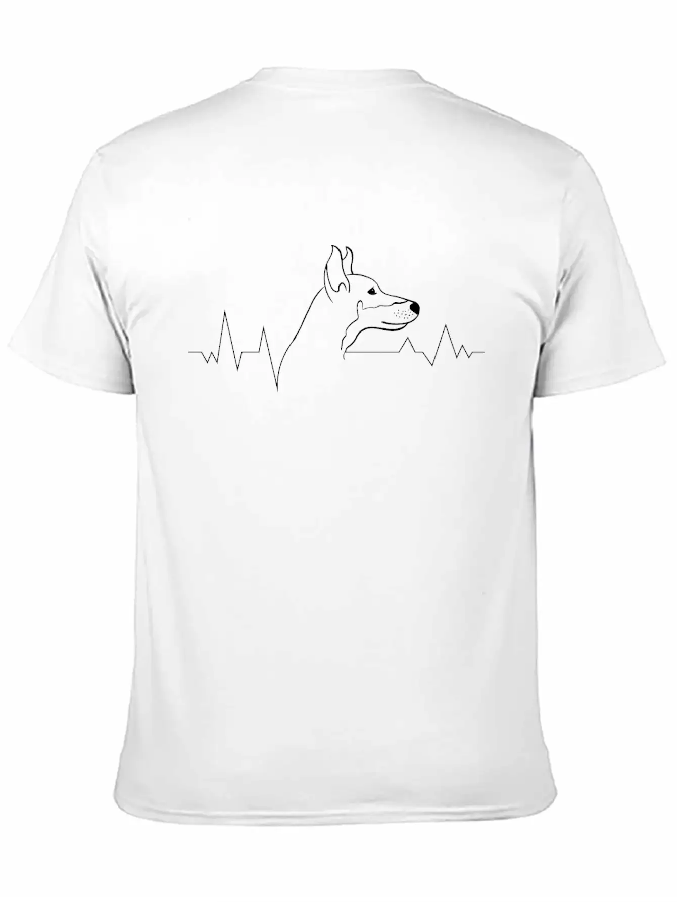 Dog-breed Doberman-Dog Dog-moms Dog-dad Heartbeat Unisex Casual T-Shirt ¨C Clean Design For Daily Comfort