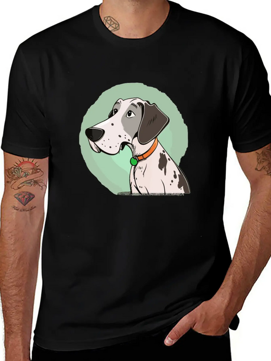 Dog Cartoon Style Unisex Casual T-Shirt ¨C Clean Design For Daily Comfort