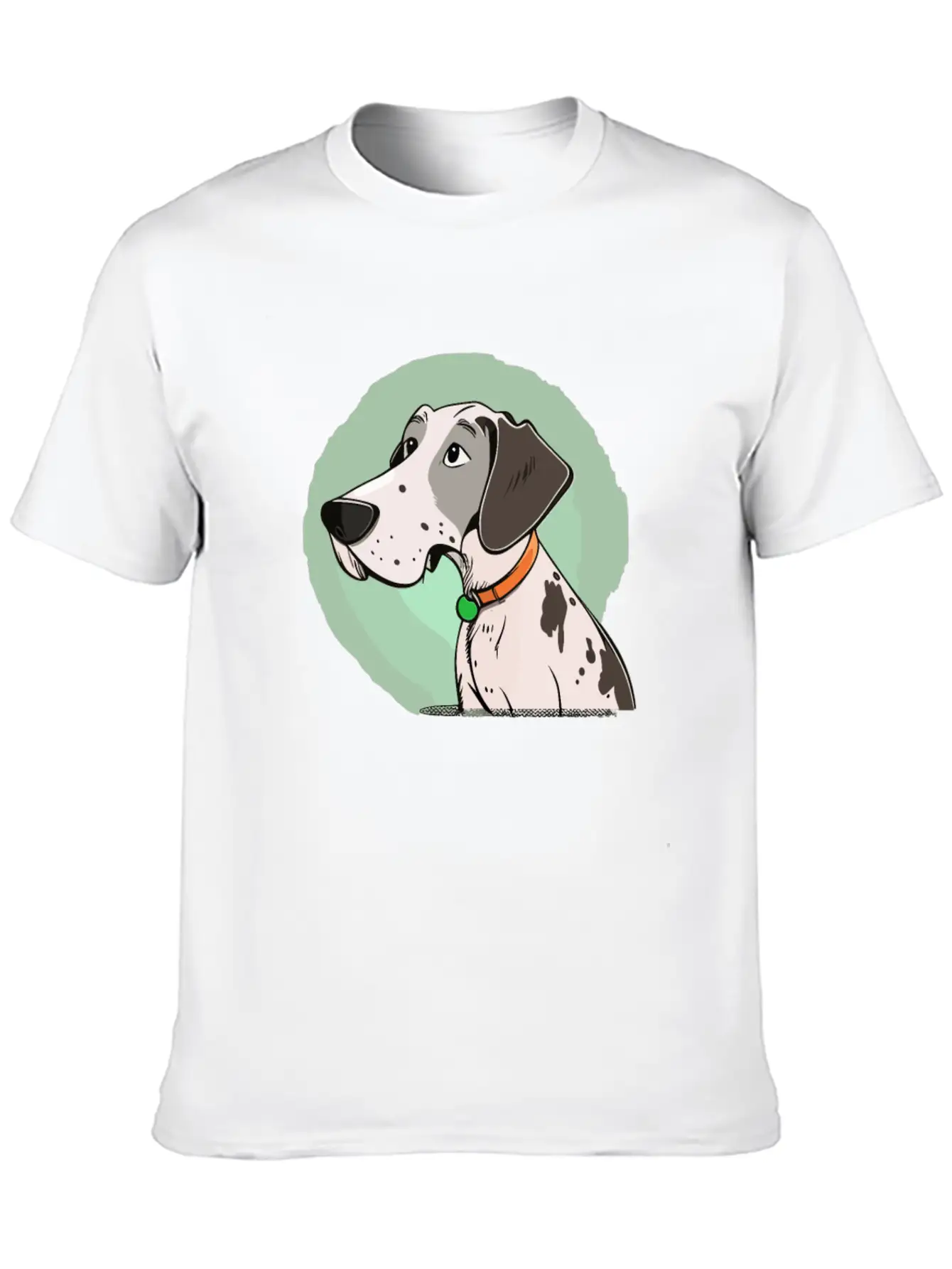 Dog Cartoon Style Unisex Casual T-Shirt ¨C Clean Design For Daily Comfort