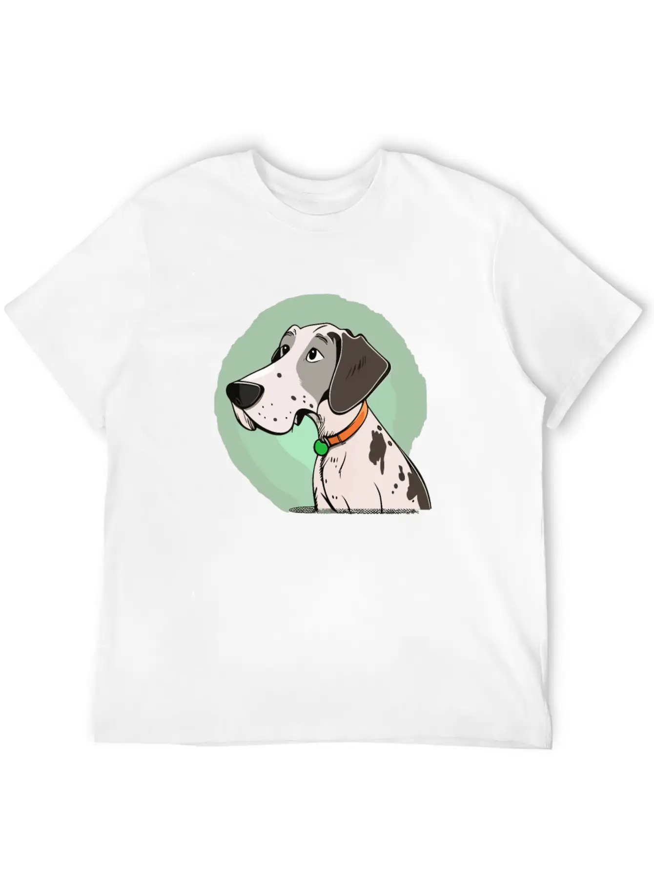 Dog Cartoon Style Unisex Casual T-Shirt ¨C Clean Design For Daily Comfort