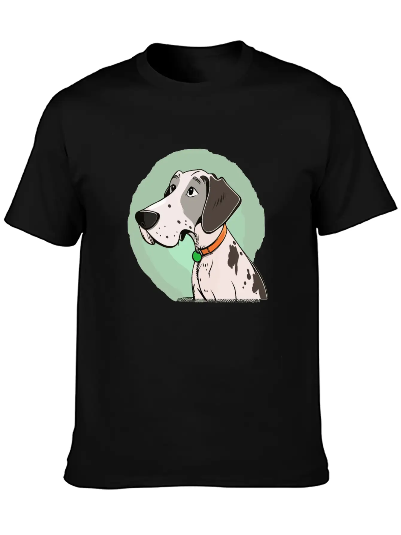 Dog Cartoon Style Unisex Casual T-Shirt ¨C Clean Design For Daily Comfort