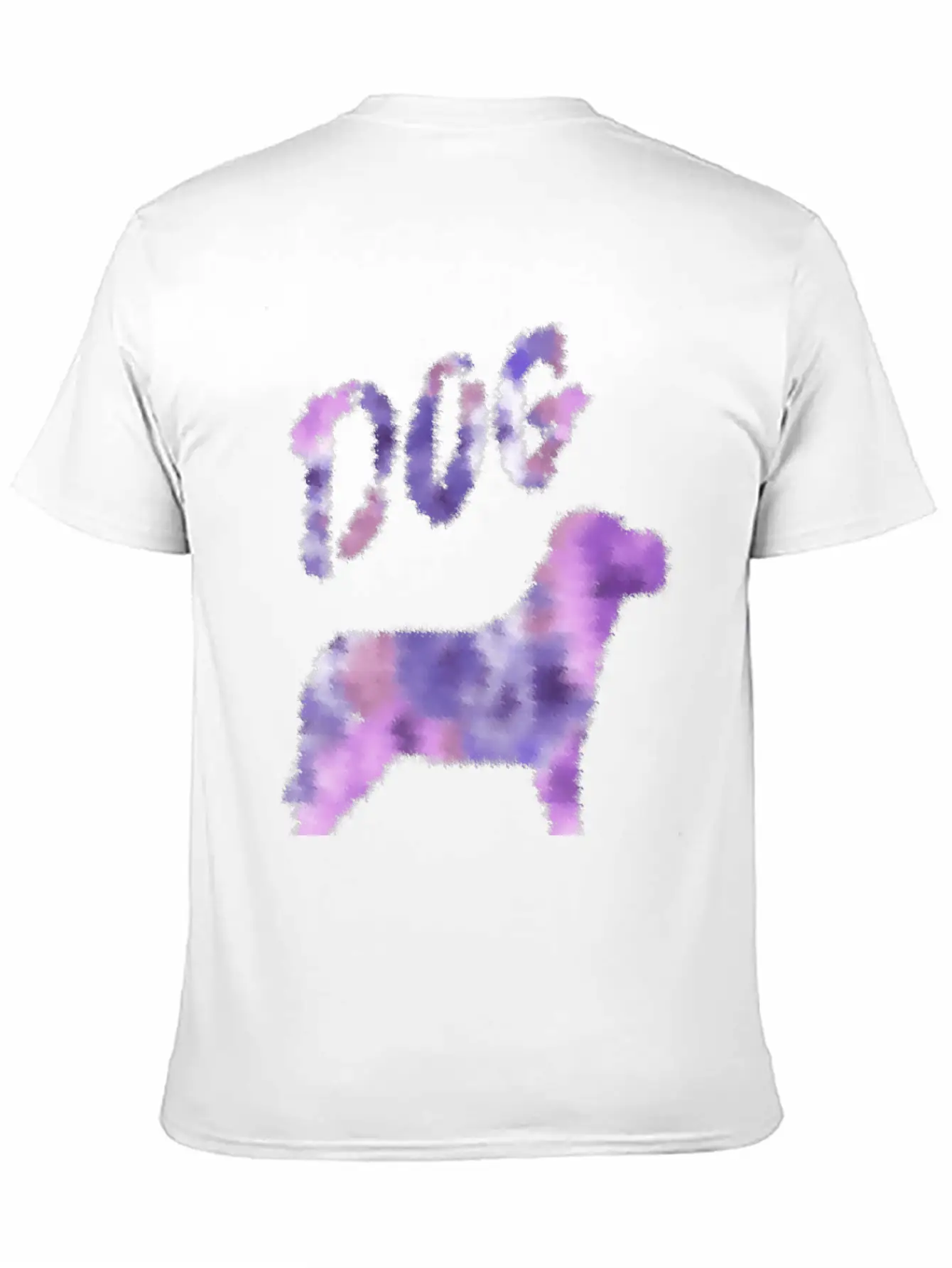 Dog Colorful Ink Painting Soft Cotton Short Sleeve Tee ¨C Unisex Wardrobe Staple