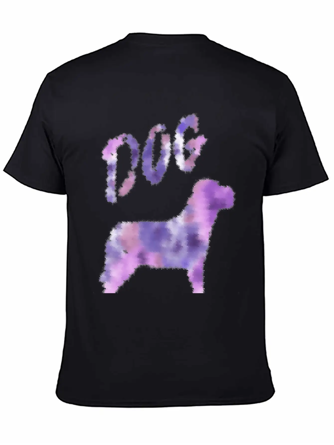 Dog Colorful Ink Painting Soft Cotton Short Sleeve Tee ¨C Unisex Wardrobe Staple