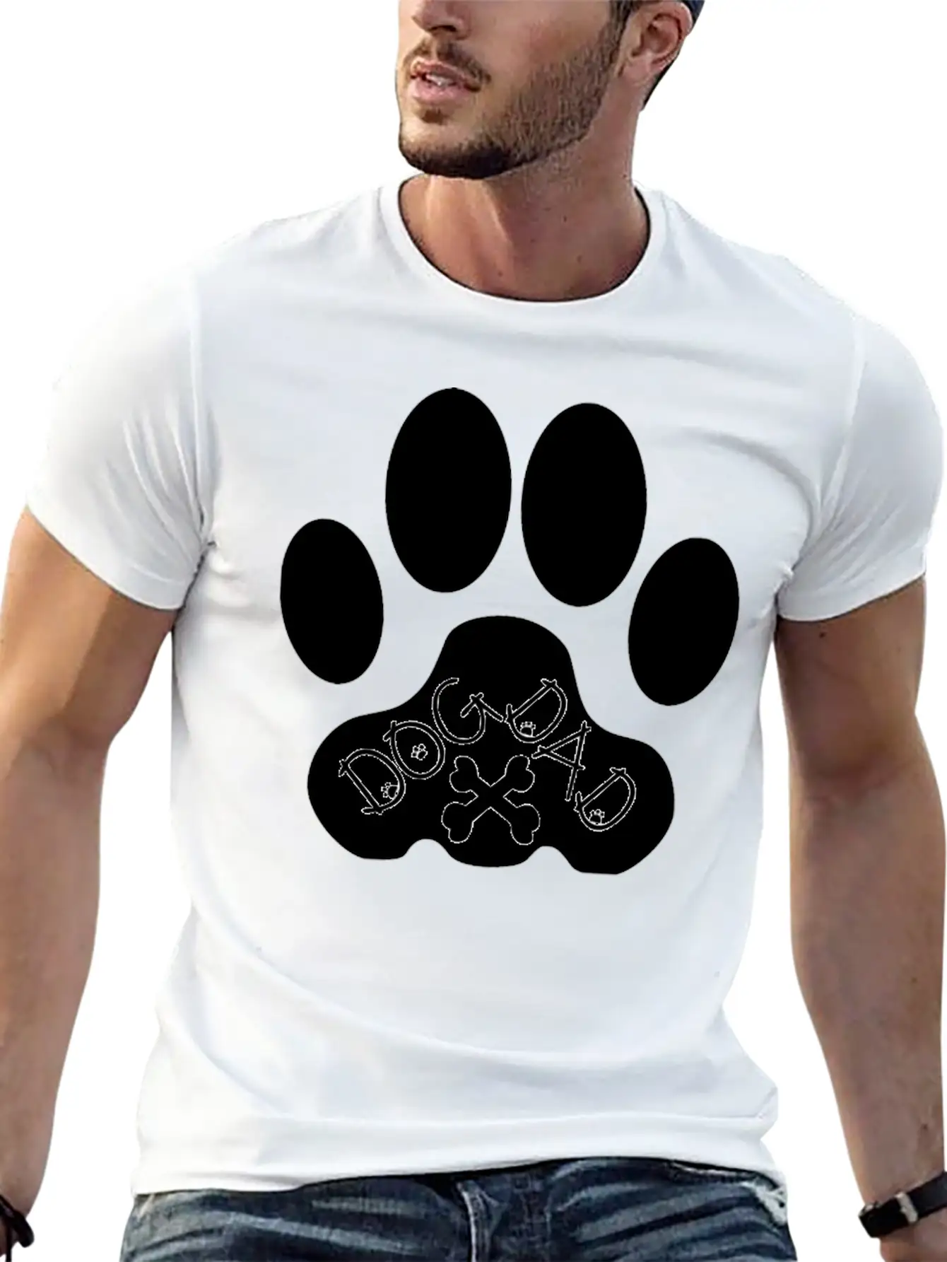 Dog Dad Essential Cotton Tee For Daily Outfits ¨C Unisex Style