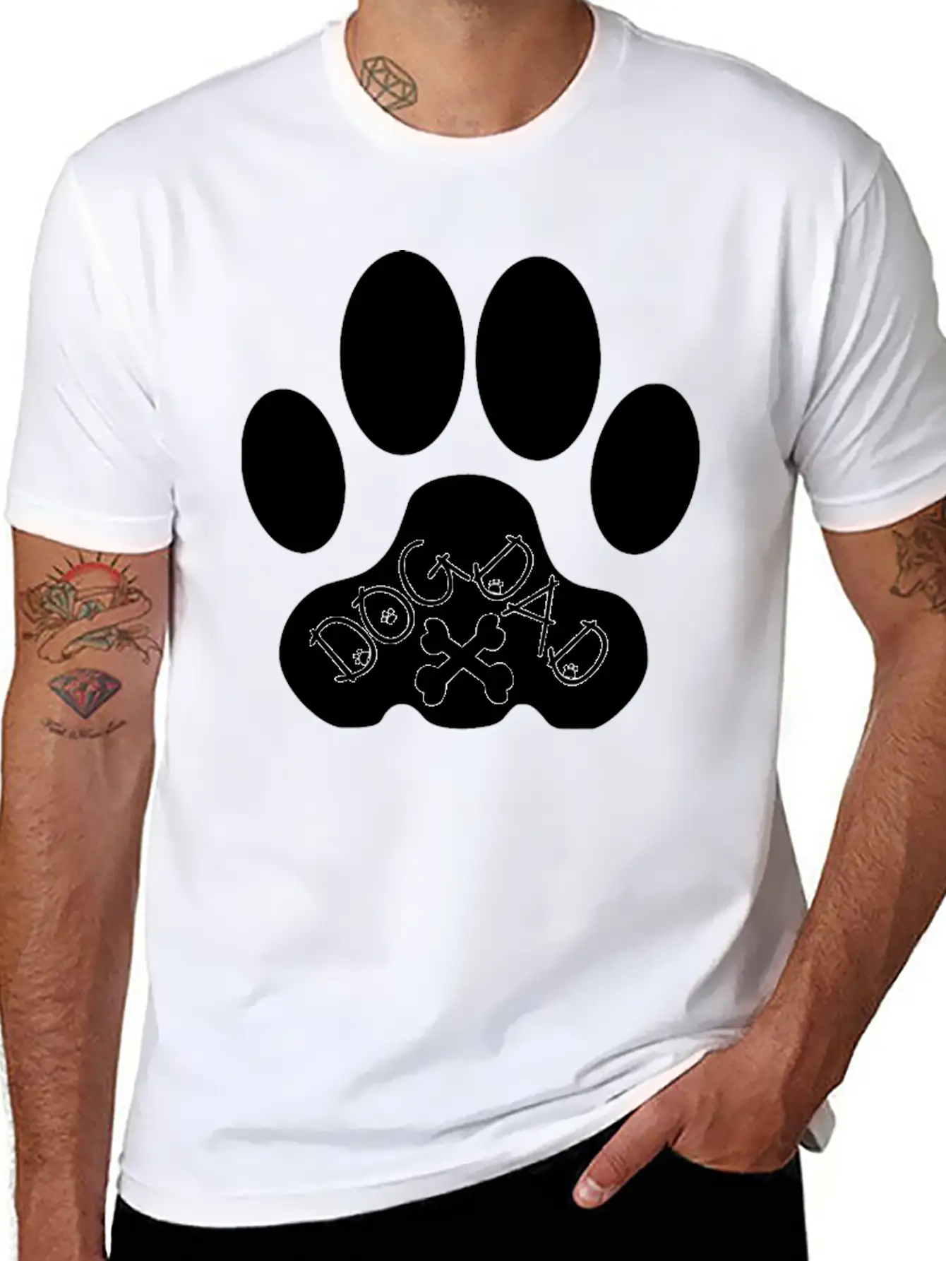 Dog Dad Essential Cotton Tee For Daily Outfits ¨C Unisex Style