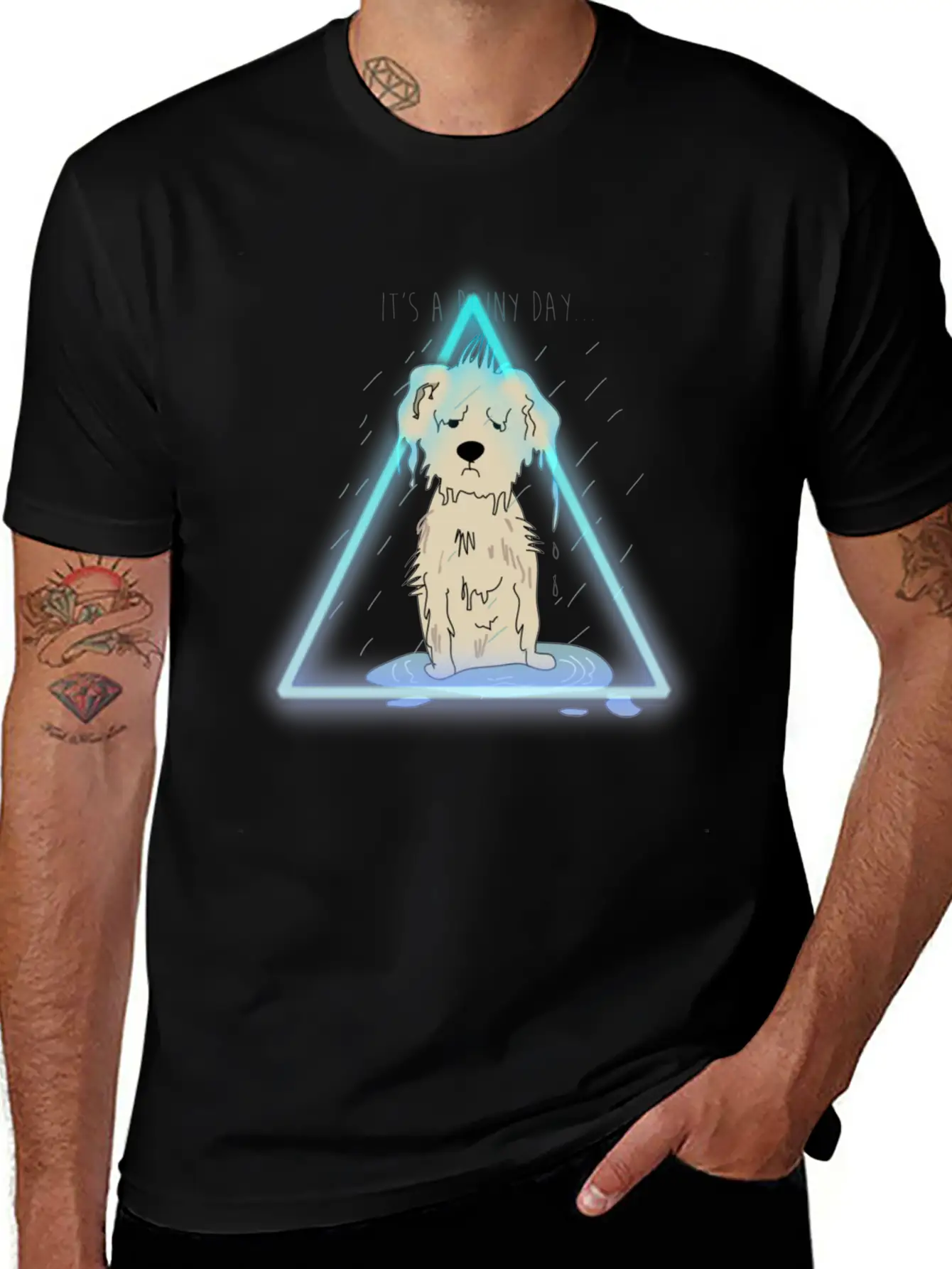 Dog In The Rain Essential Cotton Tee For Daily Outfits ¨C Unisex Style