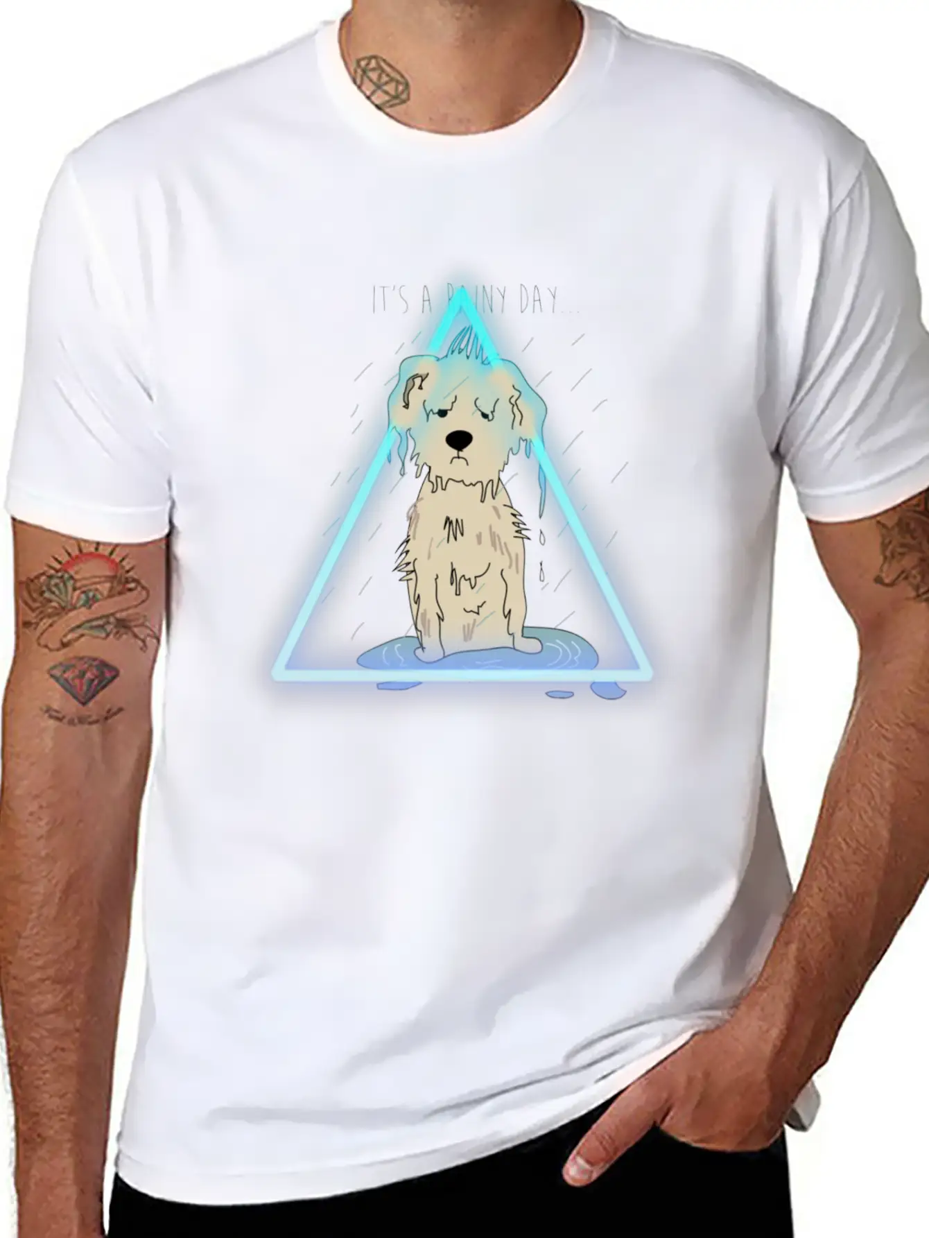 Dog In The Rain Essential Cotton Tee For Daily Outfits ¨C Unisex Style