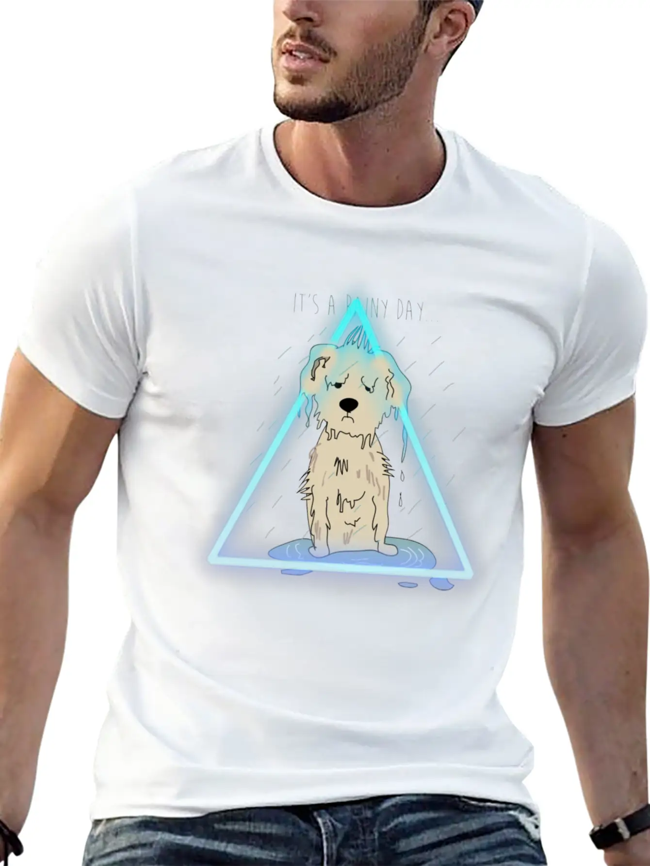 Dog In The Rain Essential Cotton Tee For Daily Outfits ¨C Unisex Style