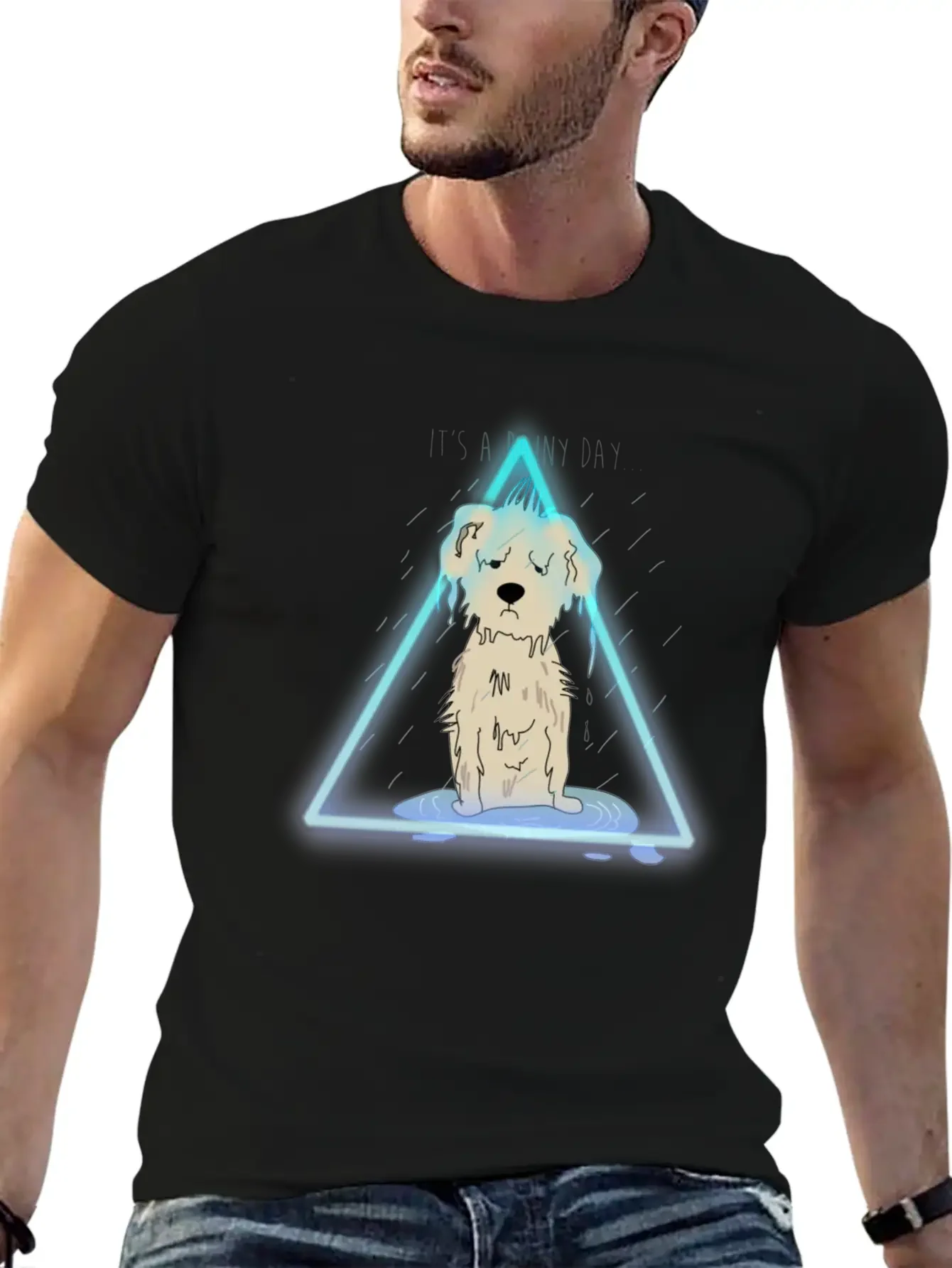 Dog In The Rain Essential Cotton Tee For Daily Outfits ¨C Unisex Style